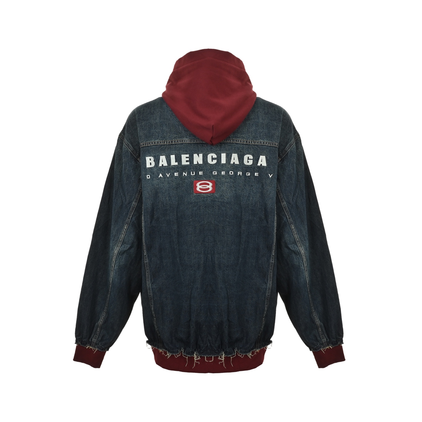 Balenciaga/巴黎世家 25Fw 刺绣字母假两件连帽牛仔外套-High Quatity Cheap Brand wholesale wholesaler seller Clothes Bags handbags Sneakers Top Fashion Clothing Shoes from China Factory Chinese suppliers best Quality Beautiful Price Balenciaga/巴黎世家 25Fw 刺绣字母假两件连帽牛仔外套