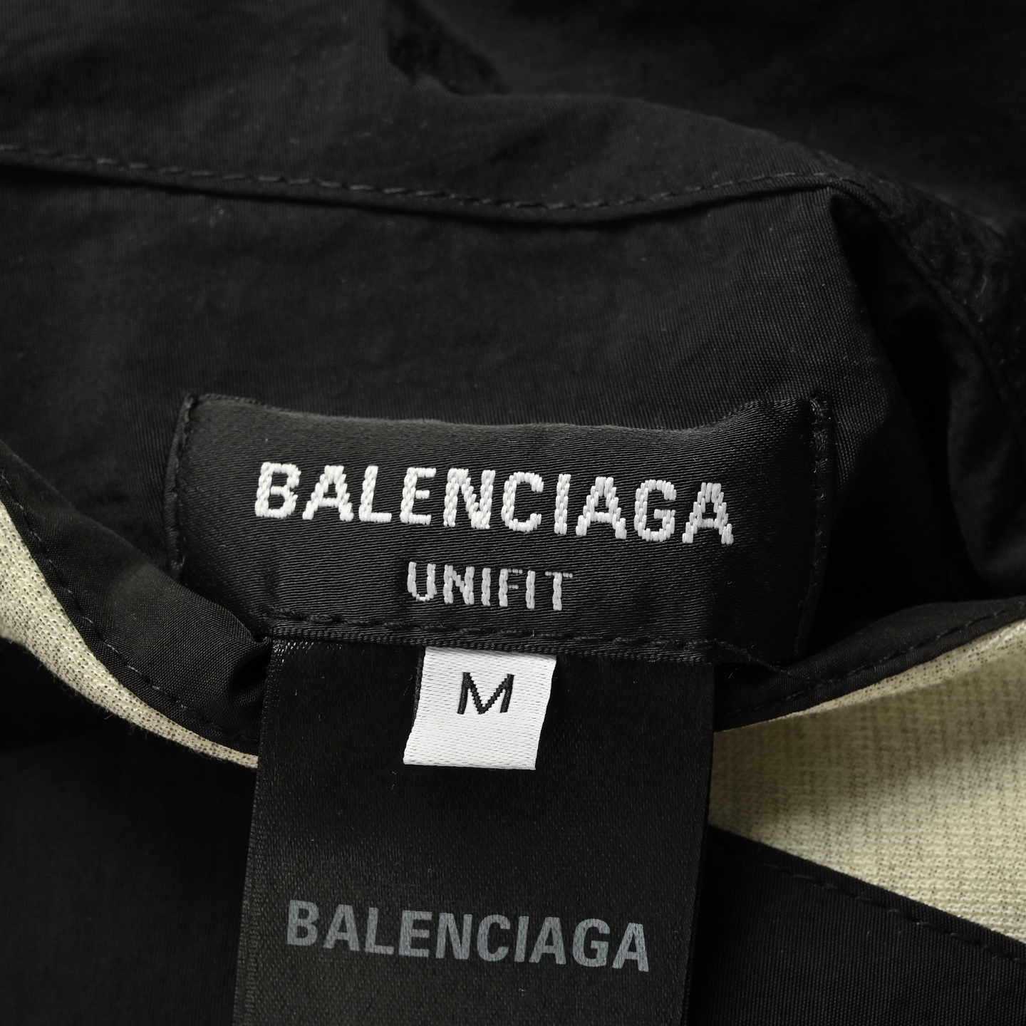 Balenciaga/巴黎世家 拼接刺绣水洗双面皮夹克