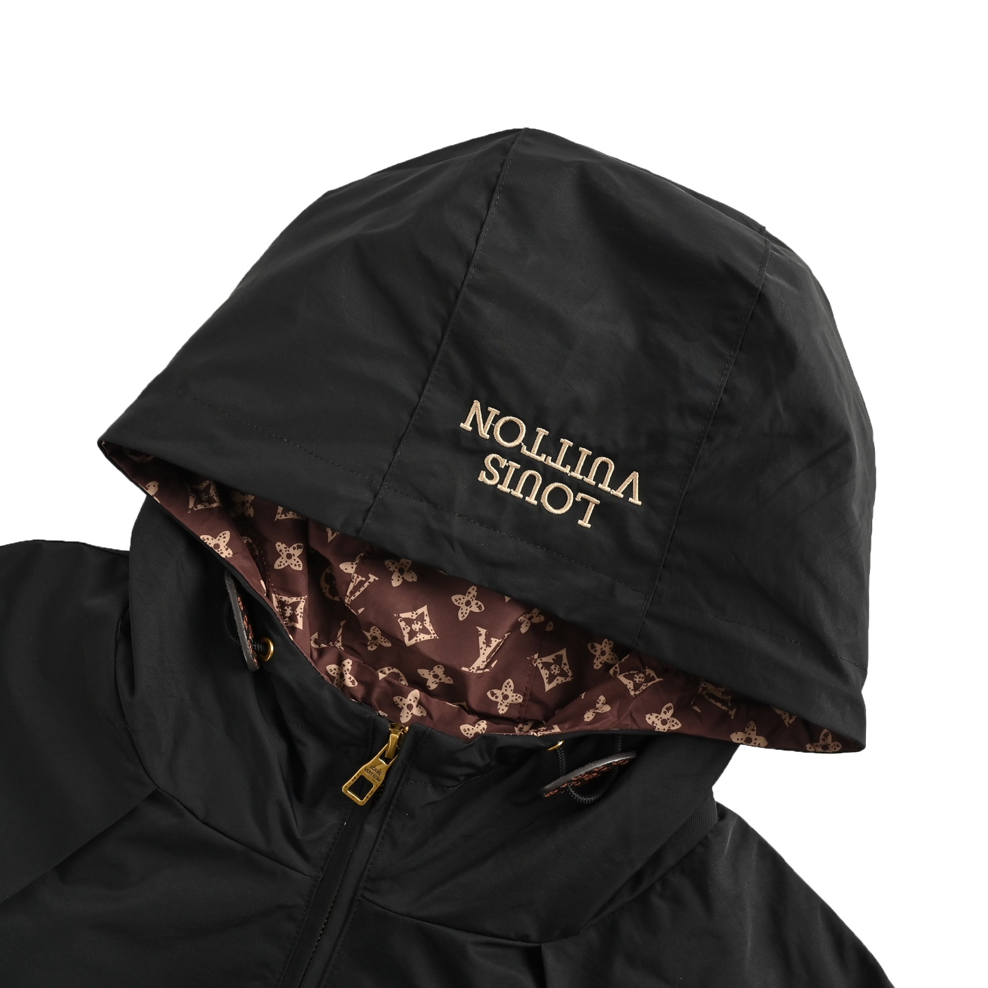 Louis Vuitton/路易威登 内里老花满印拼接风衣拉链外套-Chinese wholesaler seller Clothes Bags handbags wholesale Shoes High Quatity wholesaler seller Cheap Sneakers from China Factory Chinese suppliers china wholesale clothing wholesaler seller Louis Vuitton/路易威登 内里老花满印拼接风衣拉链外套