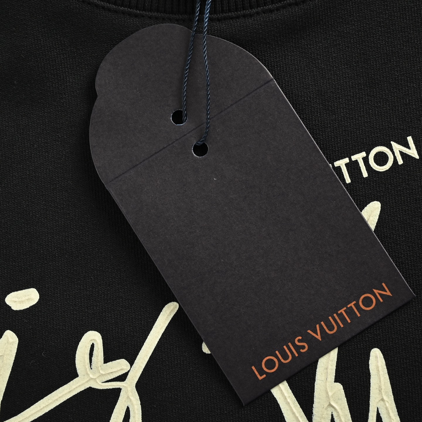 Louis Vuitton/路易威登 25Fw 草写签名字母印花圆领卫衣 Louis Vuitton/路易威登 25Fw 草写签名字母印花圆领卫衣