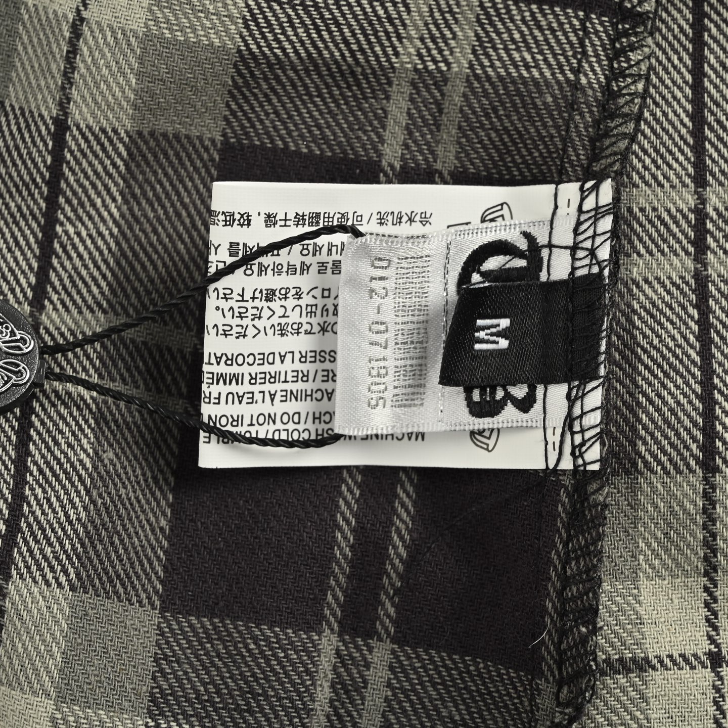 Chrome Hearts/克罗心 满印袖口贴皮格纹衬衫