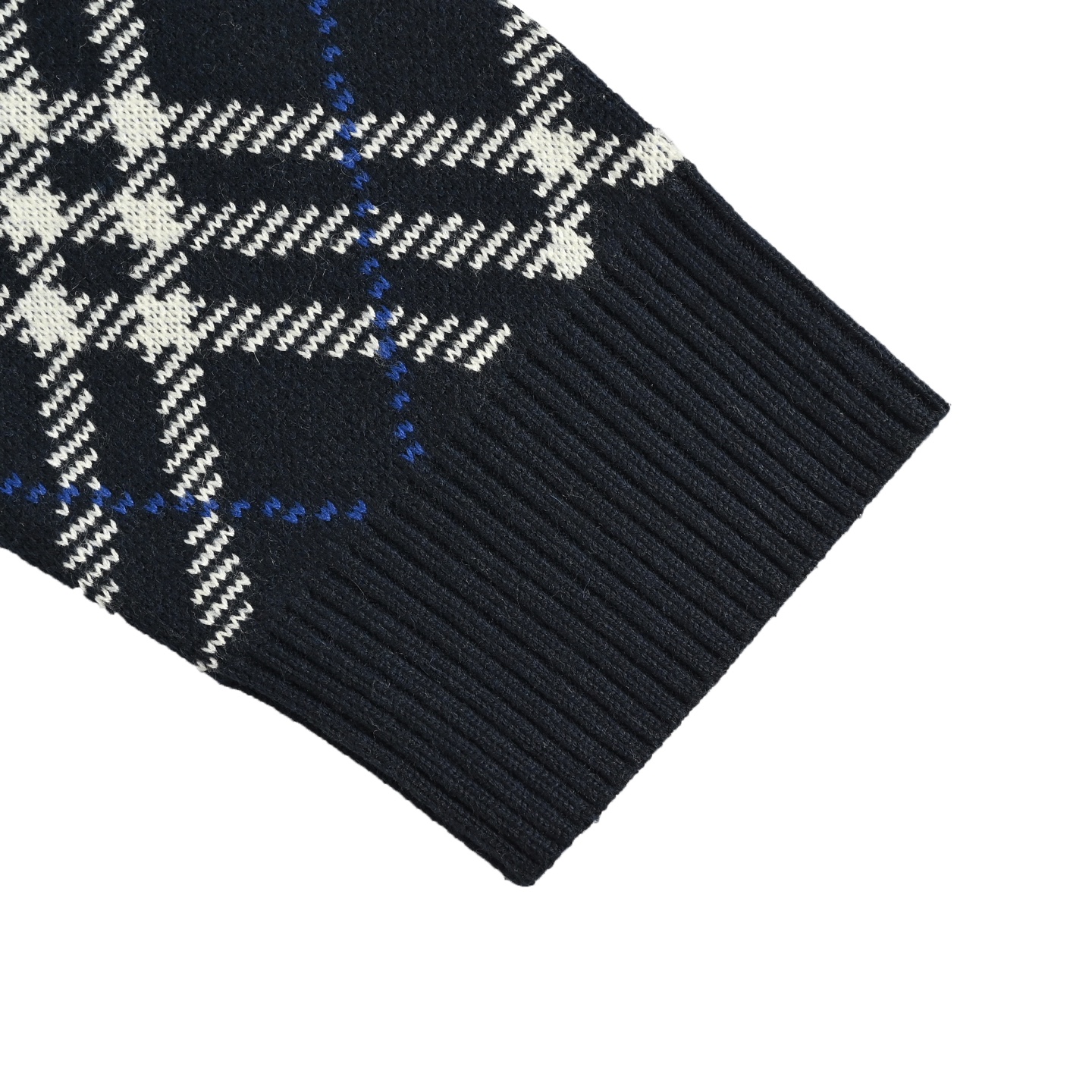 Burberry/巴宝莉 菱形斜格纹针织圆领毛衣