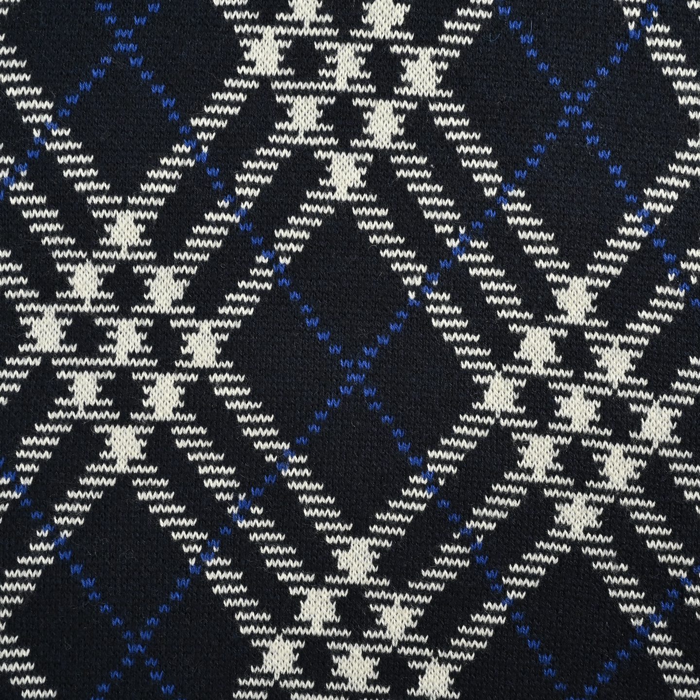Burberry/巴宝莉 菱形斜格纹针织圆领毛衣