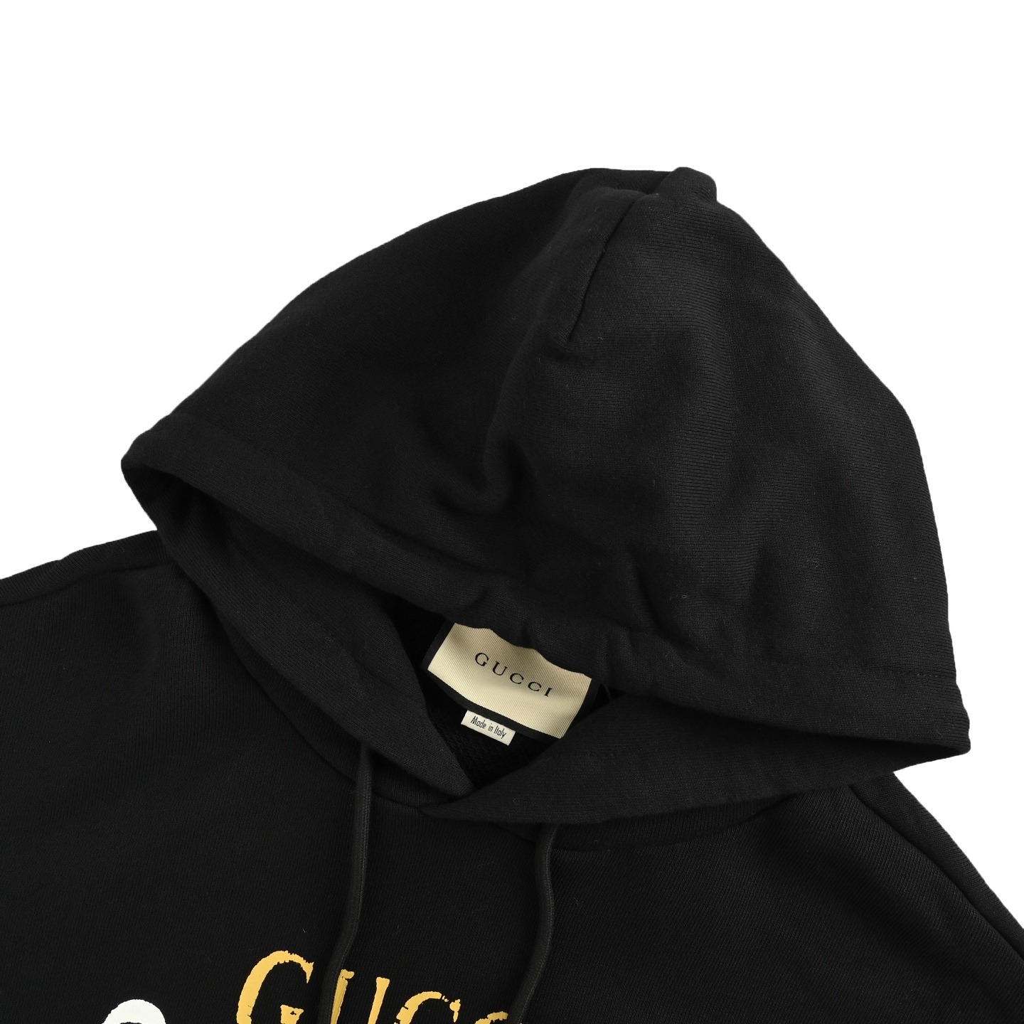 Gucci/古驰 经典方块logo做旧连帽卫衣