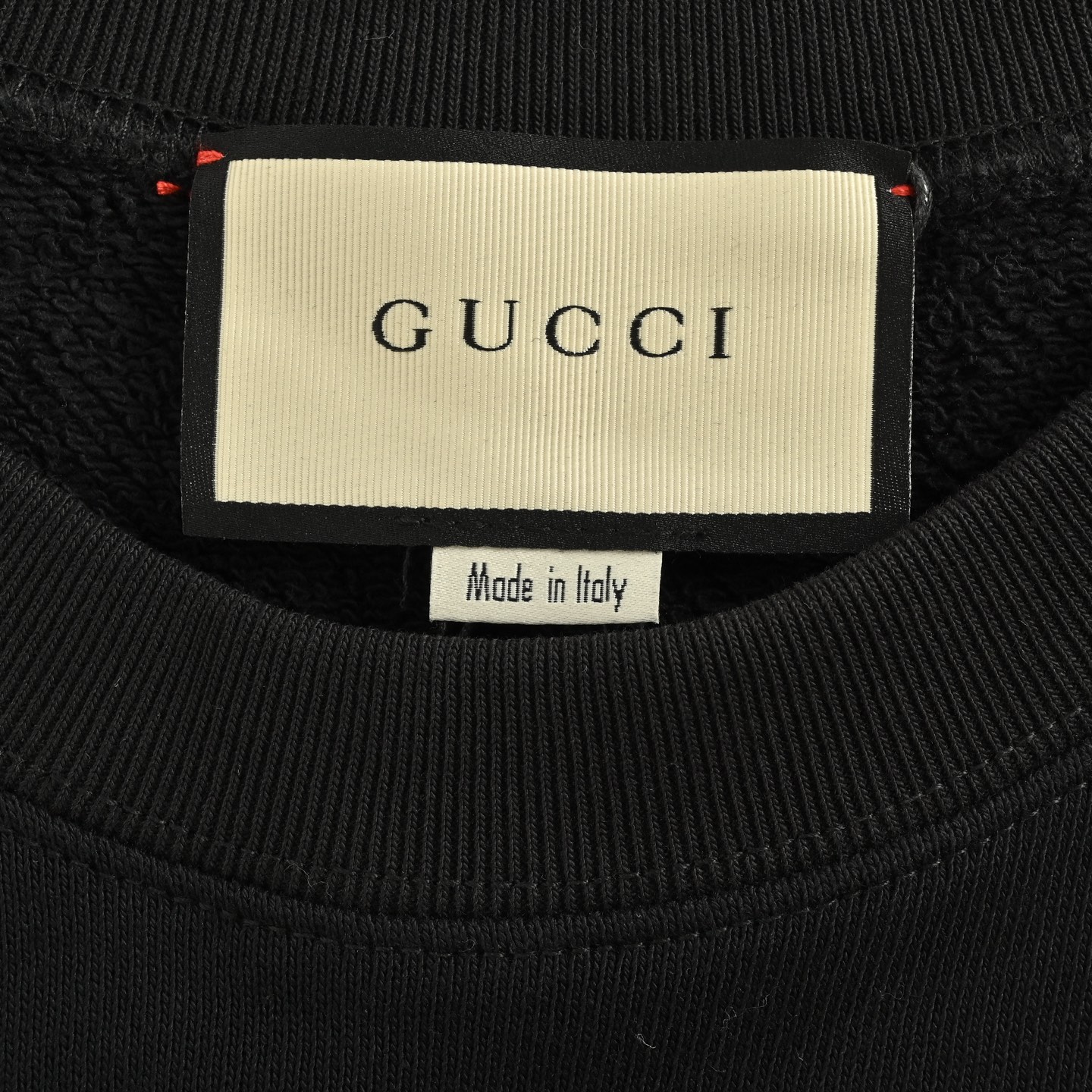 Gucci/古驰 经典方块logo做旧圆领卫衣