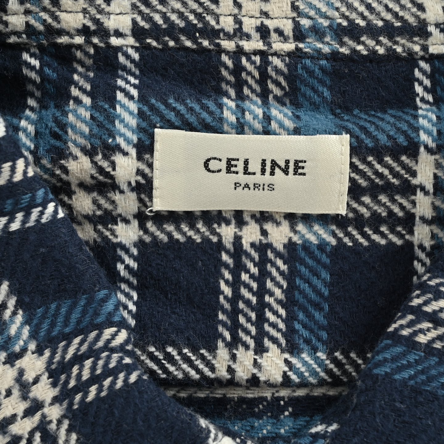 Celine/赛琳 25ss 法兰绒格纹衬衫
