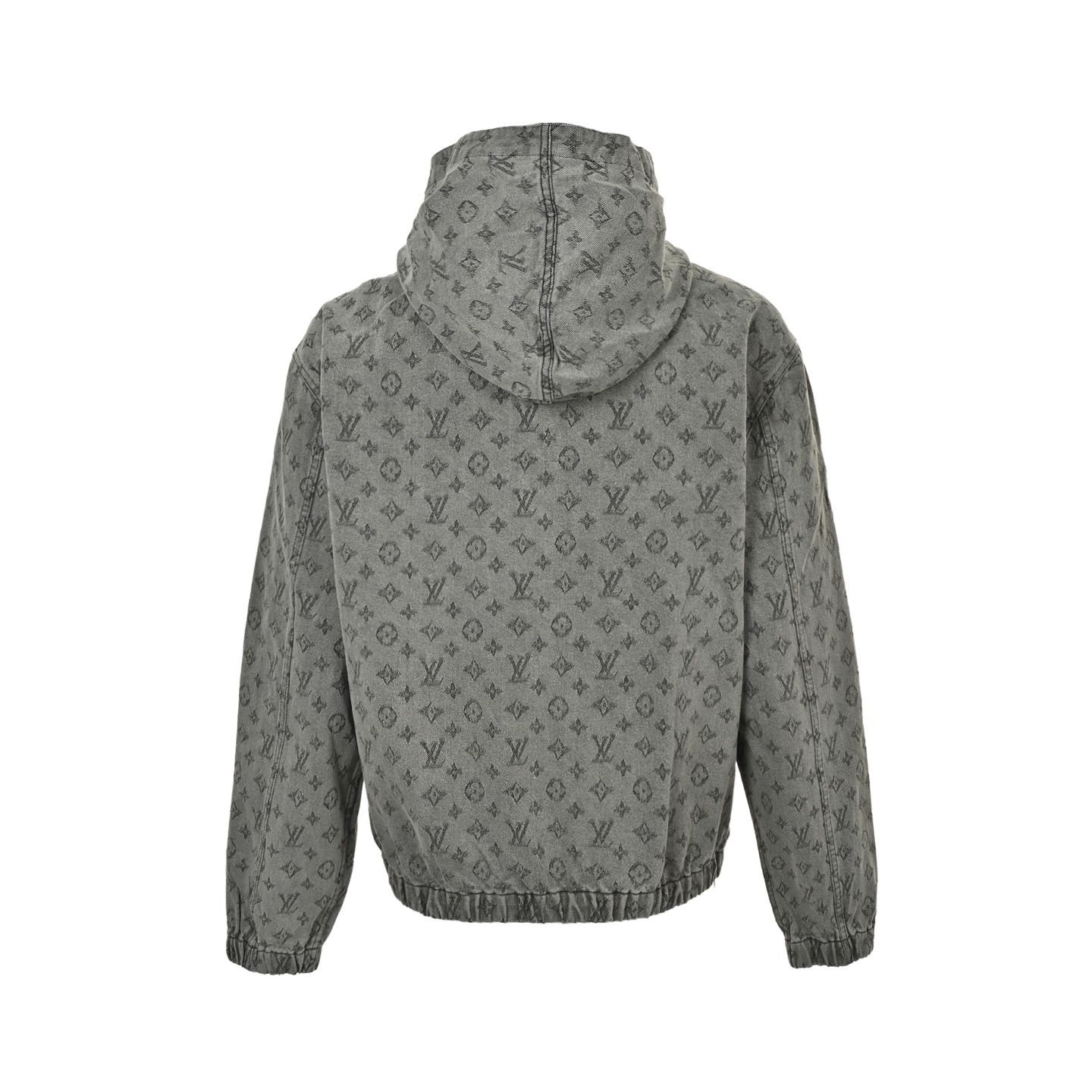 Louis/路易威登 25Fw 满印老花提花拉链连帽牛仔外套