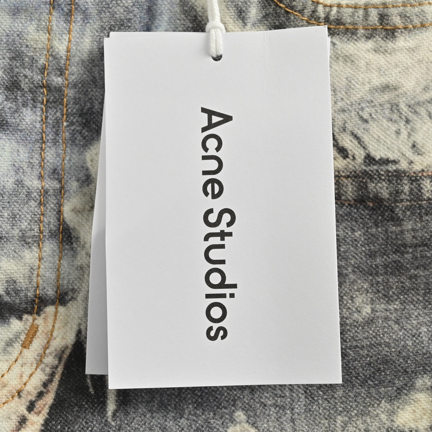 Acne Studios 25Fw 破坏错觉印花牛仔裤