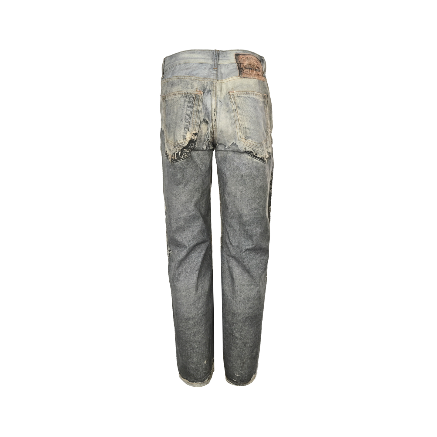 Acne Studios 25Fw 破坏错觉印花牛仔裤