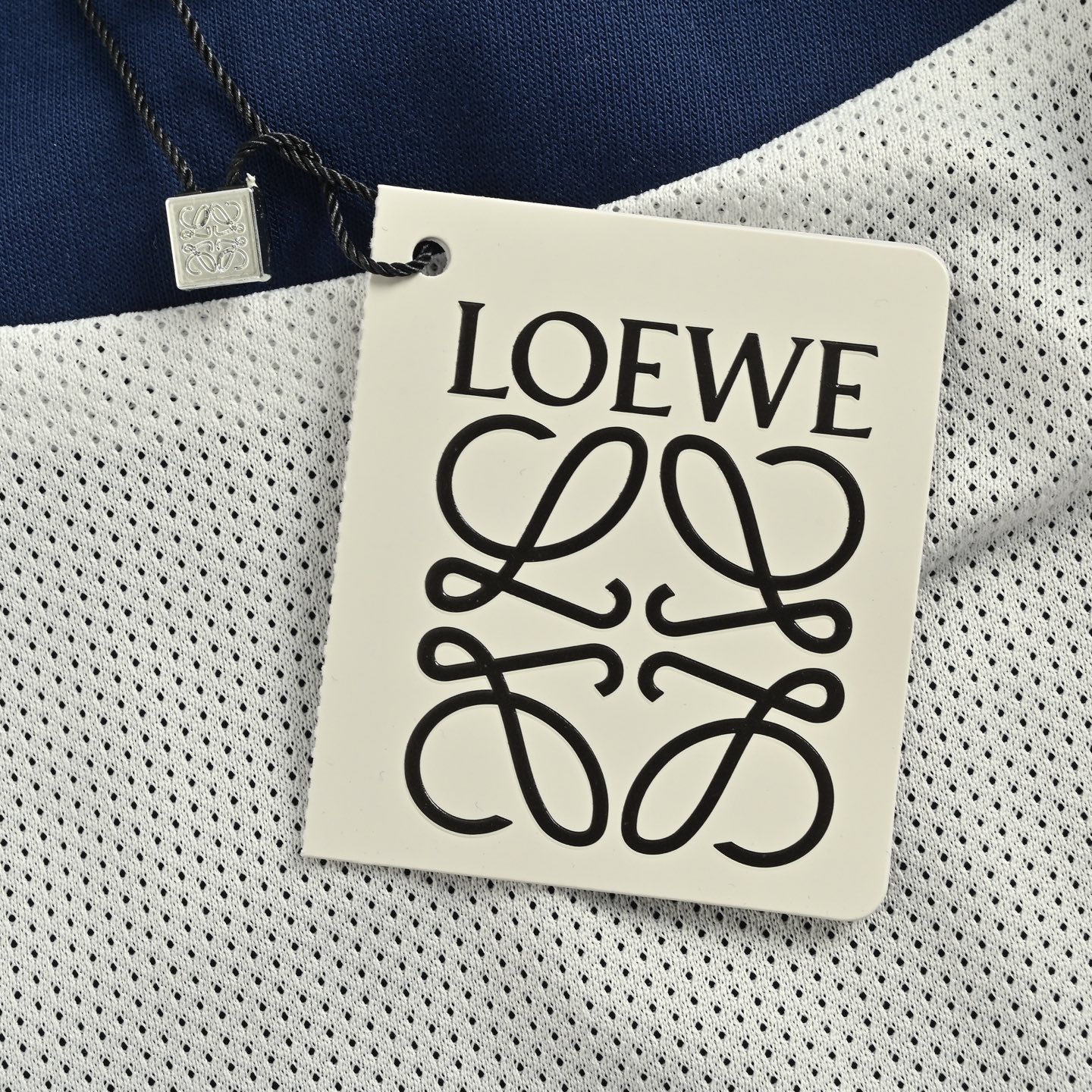 Loewe/罗意威 拼色织带刺绣连帽拉链外套