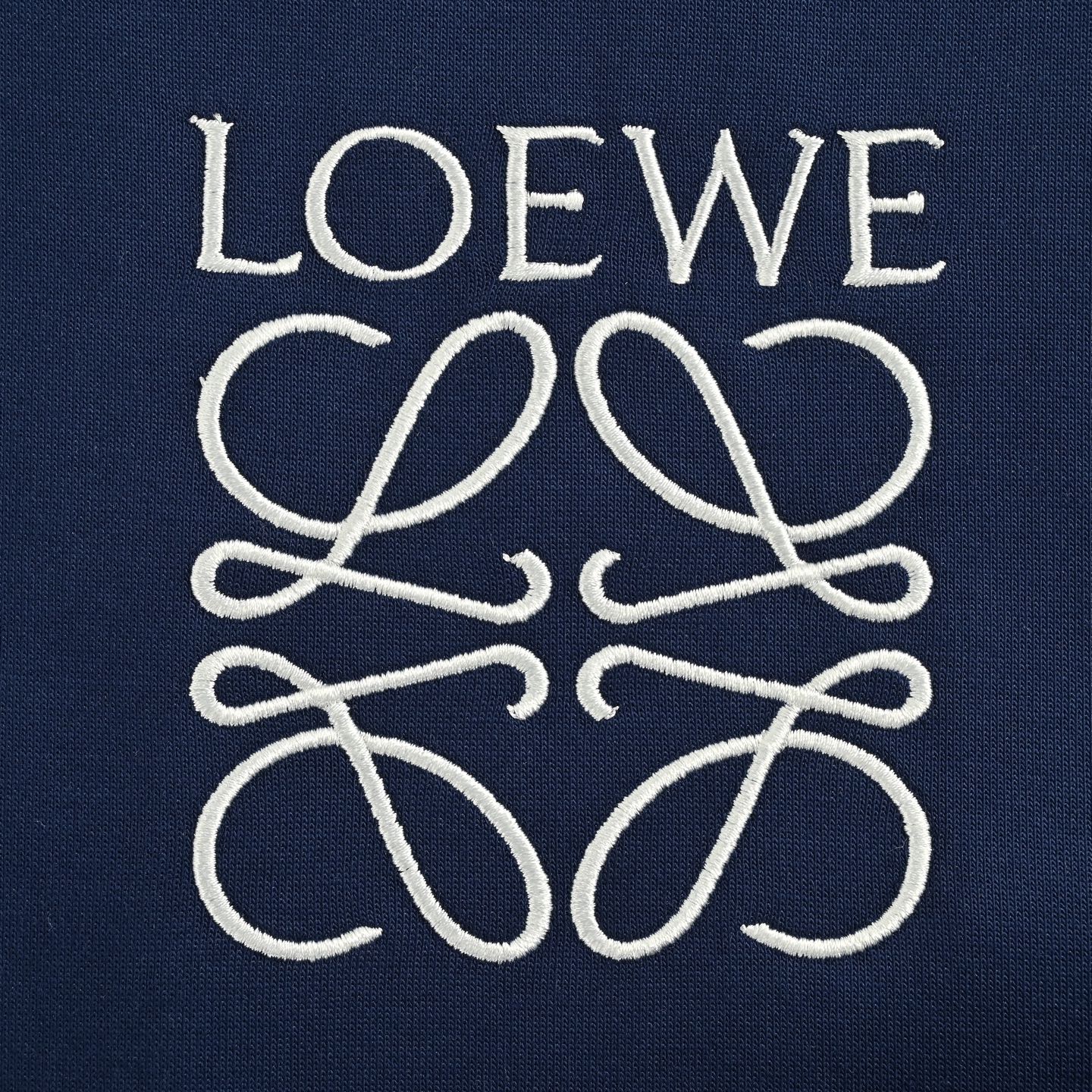 Loewe/罗意威 拼色织带刺绣连帽拉链外套
