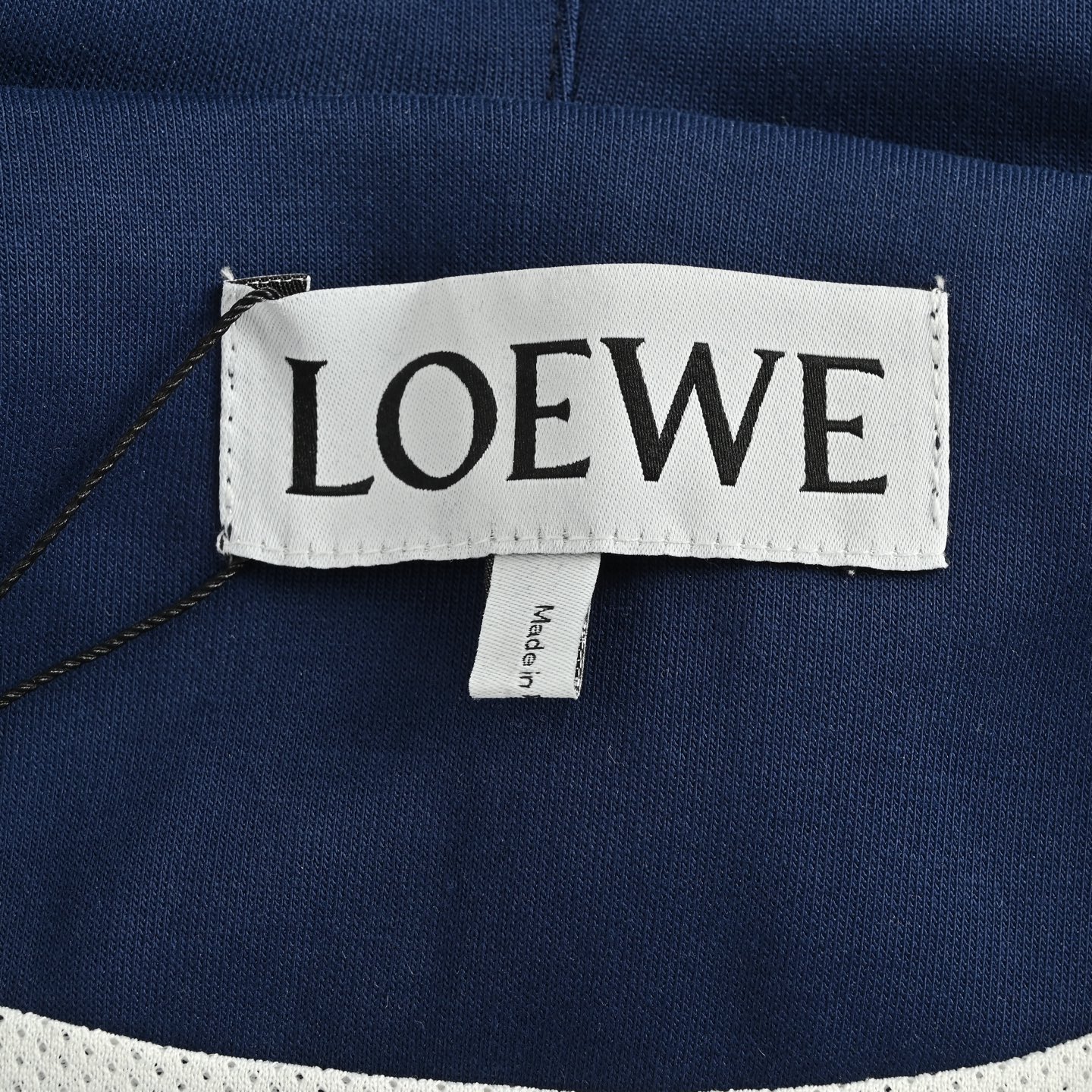 Loewe/罗意威 拼色织带刺绣连帽拉链外套