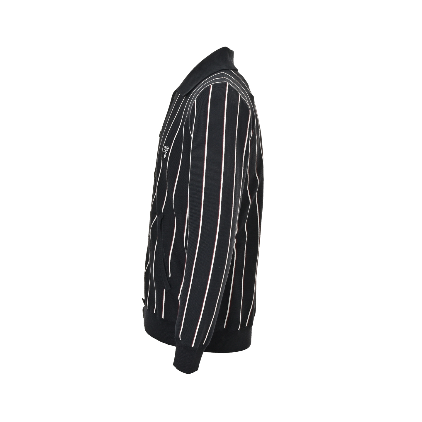 Prada/普拉达 25Fw 条纹翻领针织开衫-Chinese wholesaler seller Clothes Bags handbags wholesale Shoes High Quatity wholesaler seller Cheap Sneakers from China Factory Chinese suppliers china wholesale clothing wholesaler seller Prada/普拉达 25Fw 条纹翻领针织开衫