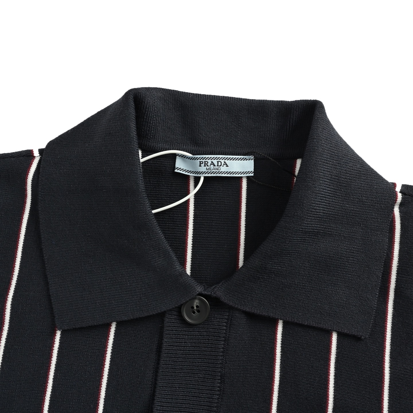 Prada/普拉达 25Fw 条纹翻领针织开衫-Chinese wholesaler seller Clothes Bags handbags wholesale Shoes High Quatity wholesaler seller Cheap Sneakers from China Factory Chinese suppliers china wholesale clothing wholesaler seller Prada/普拉达 25Fw 条纹翻领针织开衫