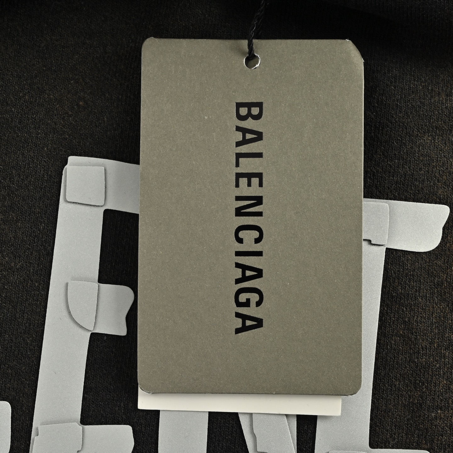 Balenciaga/巴黎世家 25Fw 立体胶带压胶水洗破洞连帽卫衣