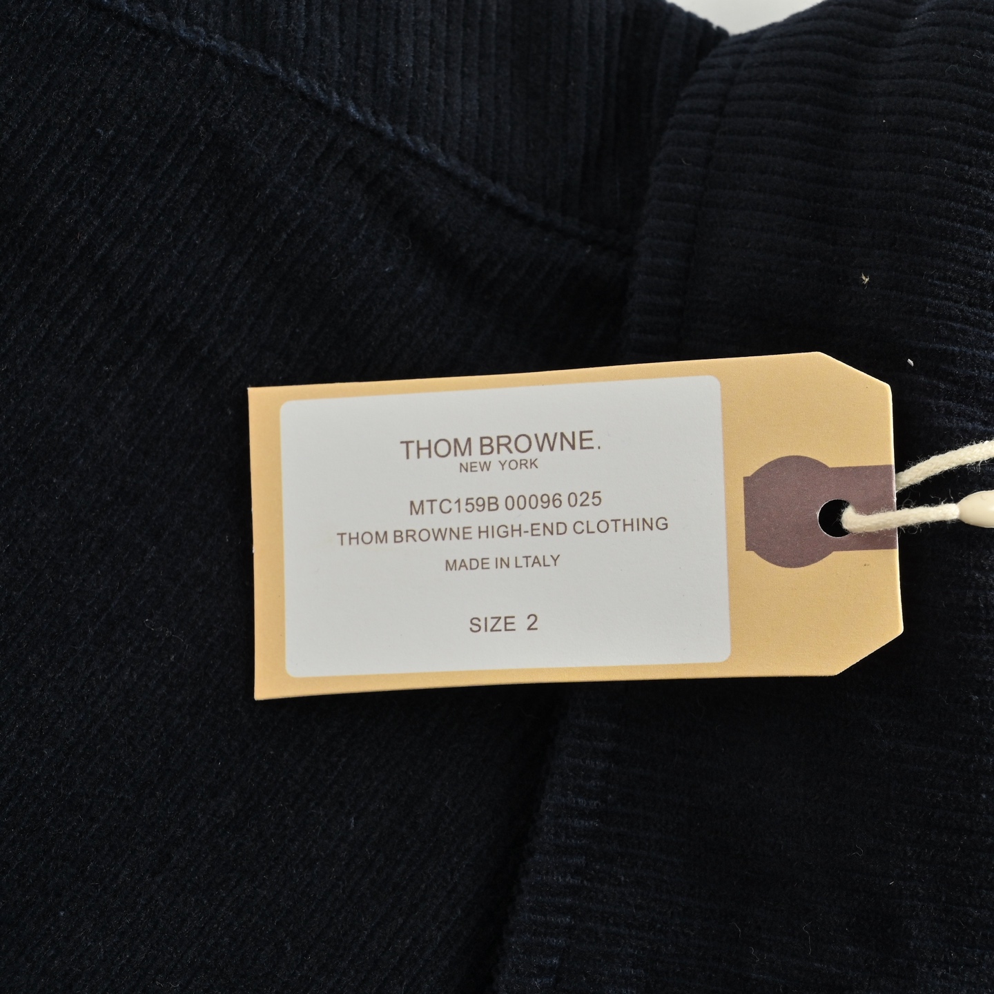 Thom Browne/汤姆布朗 双袖标灯芯绒衬衫外套