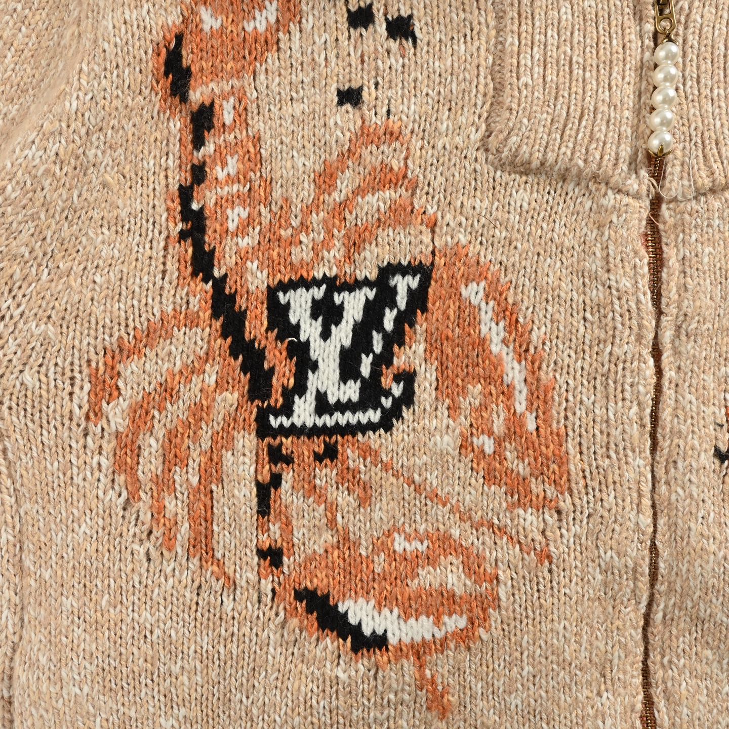Louis Vuitton/路易威登 25Fw 双虾针织拉链毛衣外套