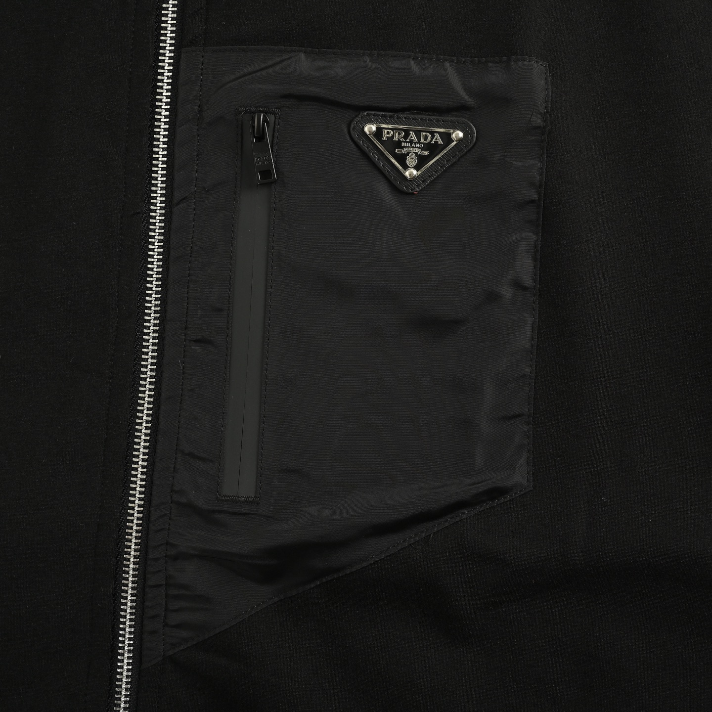 Prada/普拉达 25Fw锥形拉链口袋外套