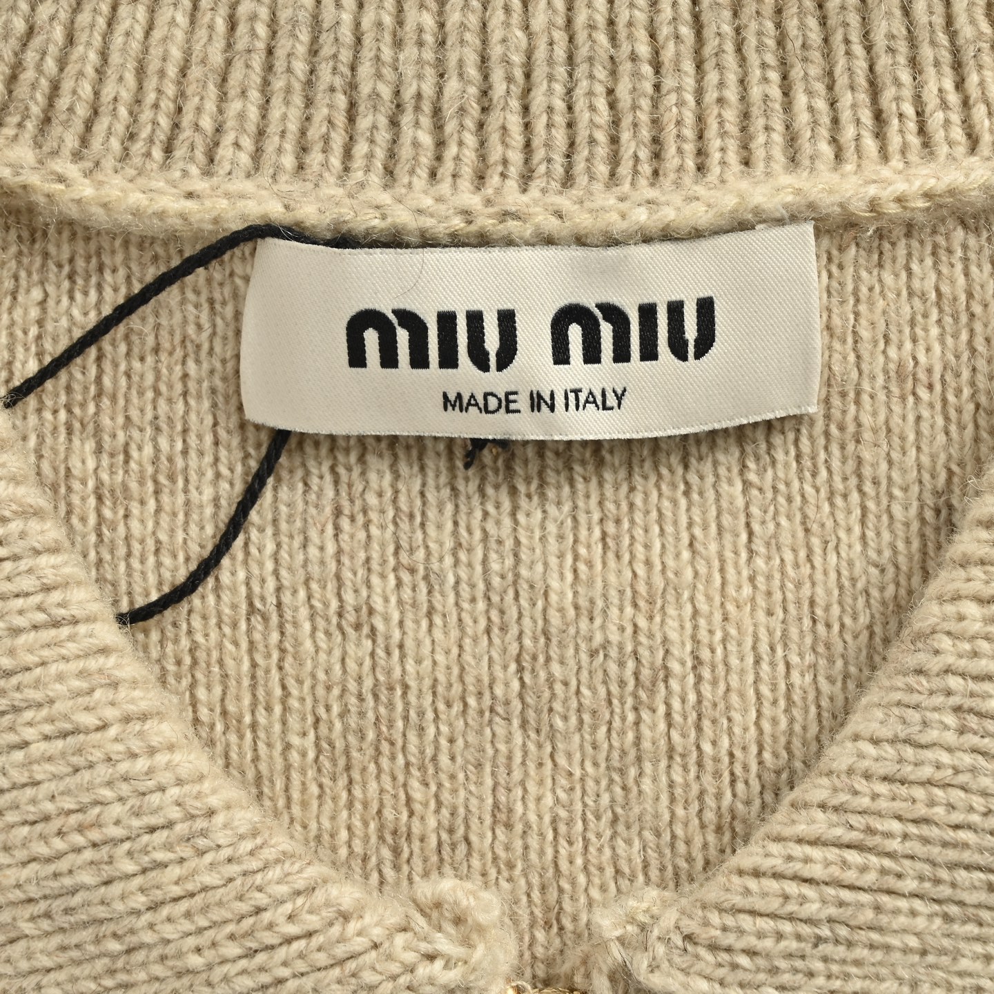 Miu Miu/缪缪 绵羊毛拉链开衫外套