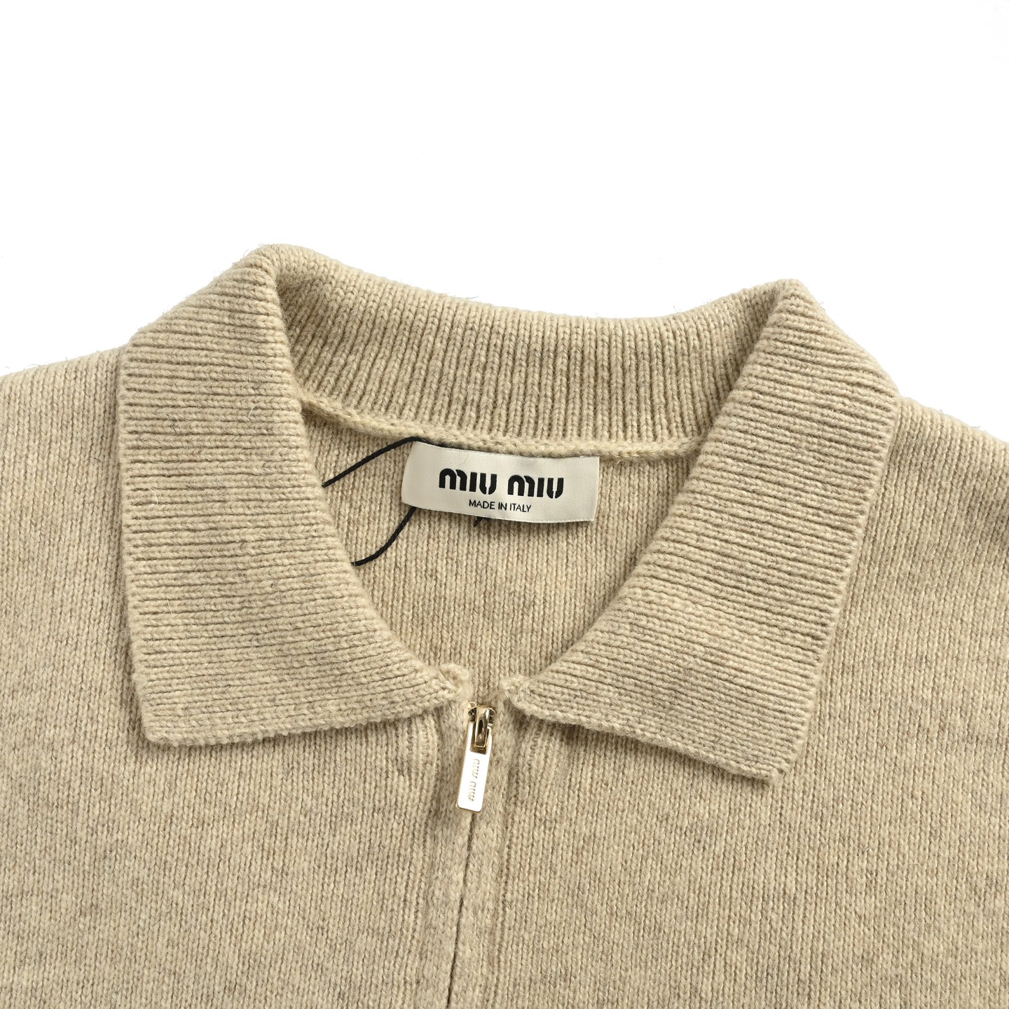 Miu Miu/缪缪 绵羊毛拉链开衫外套