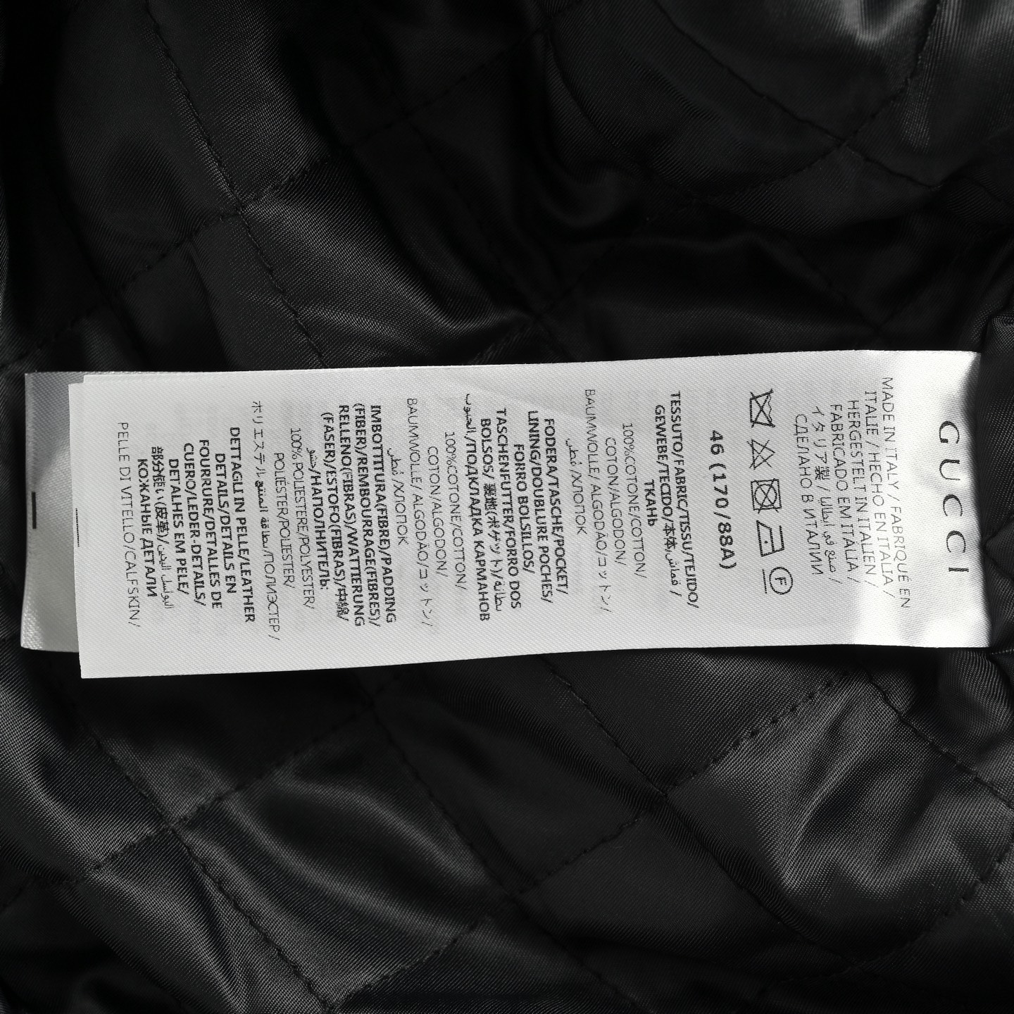 Gucci/古驰 刺绣皮领灯芯绒外套