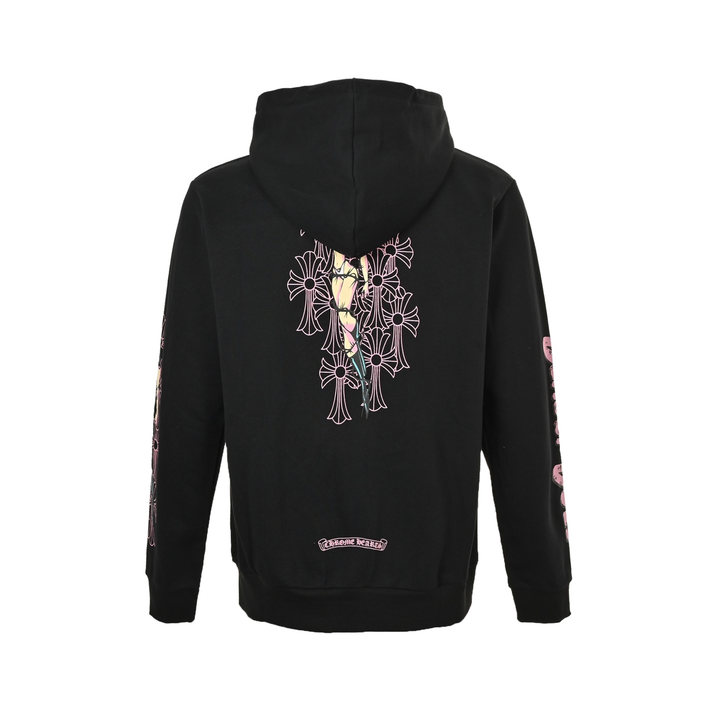 Chrome Hearts/克罗心 25Fw 粉卷轴印花拉链外套