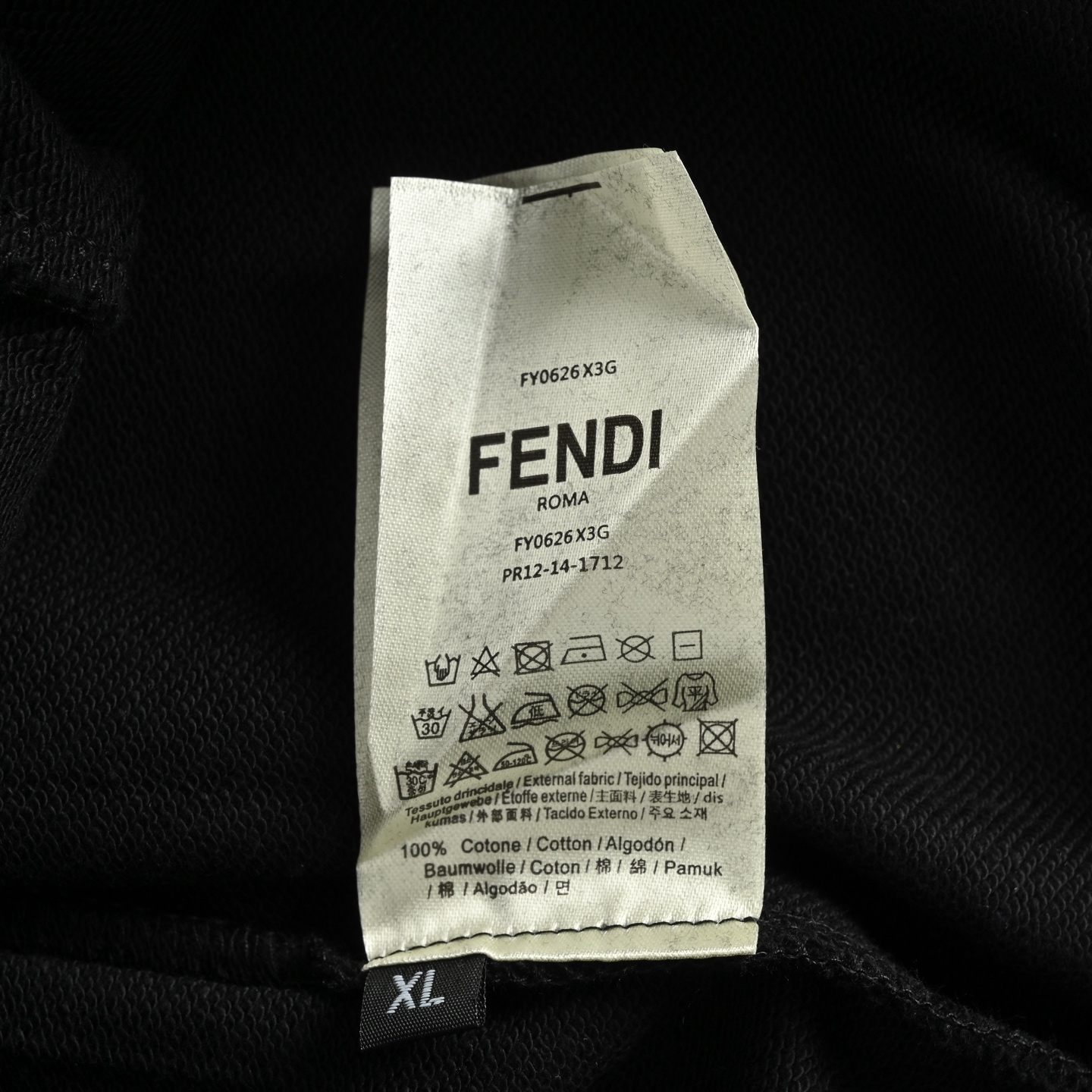 Fendi/芬迪 25Fw 标签方块长裤