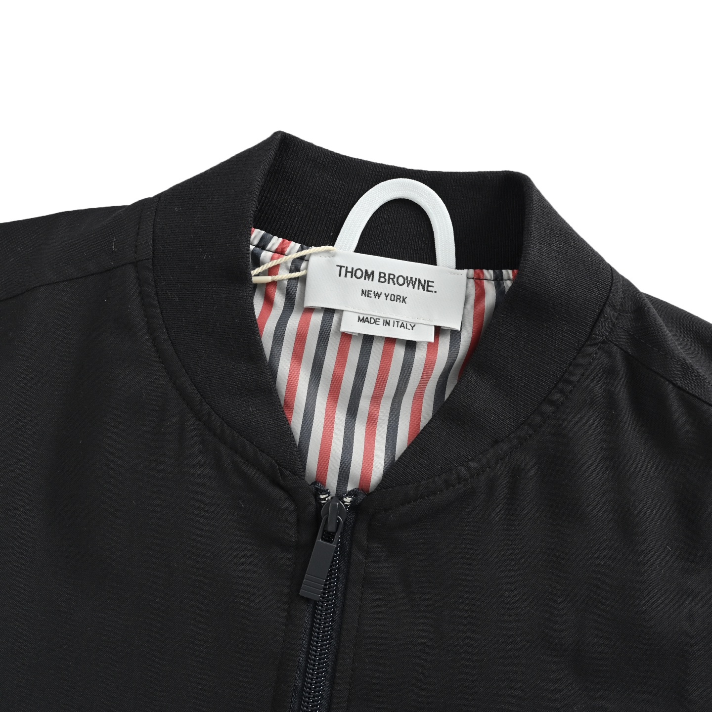 Thom Browne/汤姆布朗 色织羊毛混纺四杠棒球服夹克-莆田鞋,莆田鞋货源,高仿鞋,高仿鞋货源,安福档口,莆田高仿鞋,莆田鞋批发,高仿鞋批发,莆田高仿运动鞋,高仿运动鞋,莆田运动鞋 Thom Browne/汤姆布朗 色织羊毛混纺四杠棒球服夹克