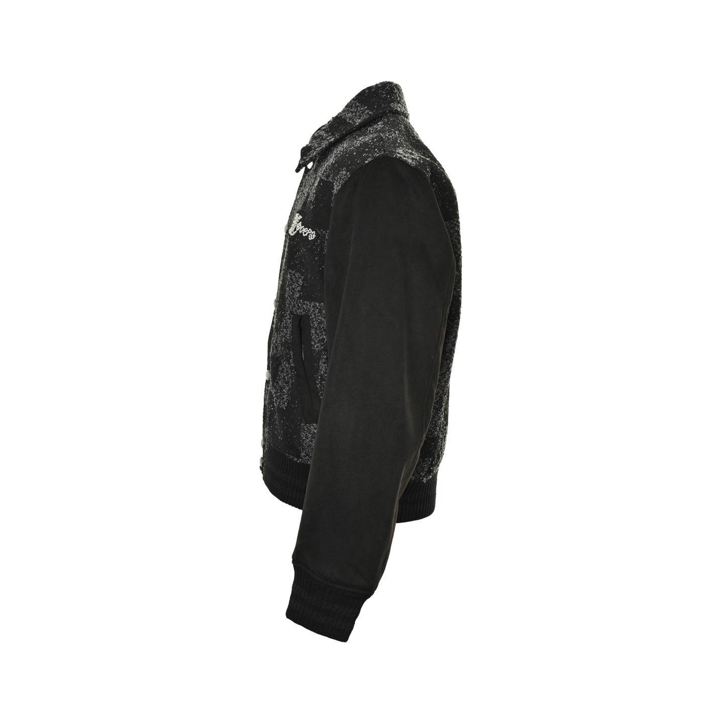 Louis Vuitton/路易威登 菲董系列珍珠烫钻马赛克棒球服外套