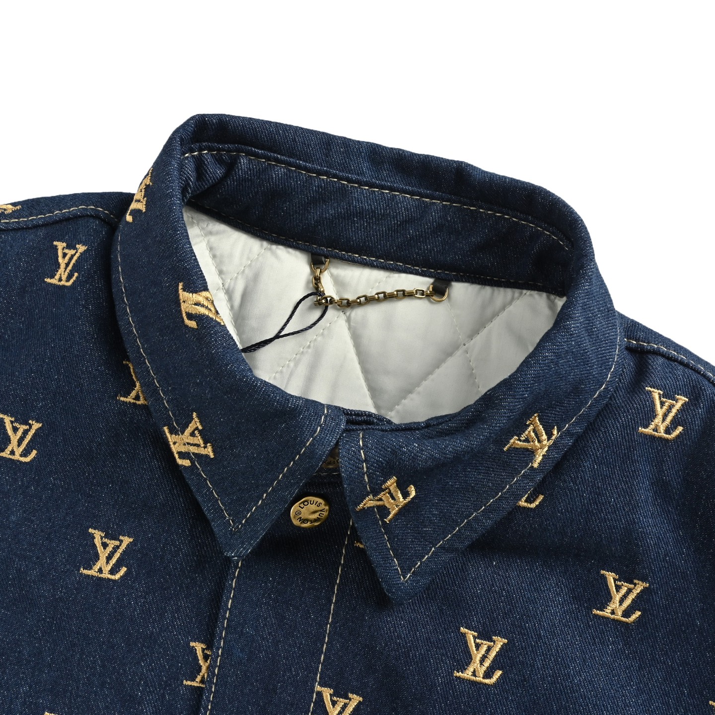 Louis Vuitton/路易威登 全刺绣牛仔棉服外套