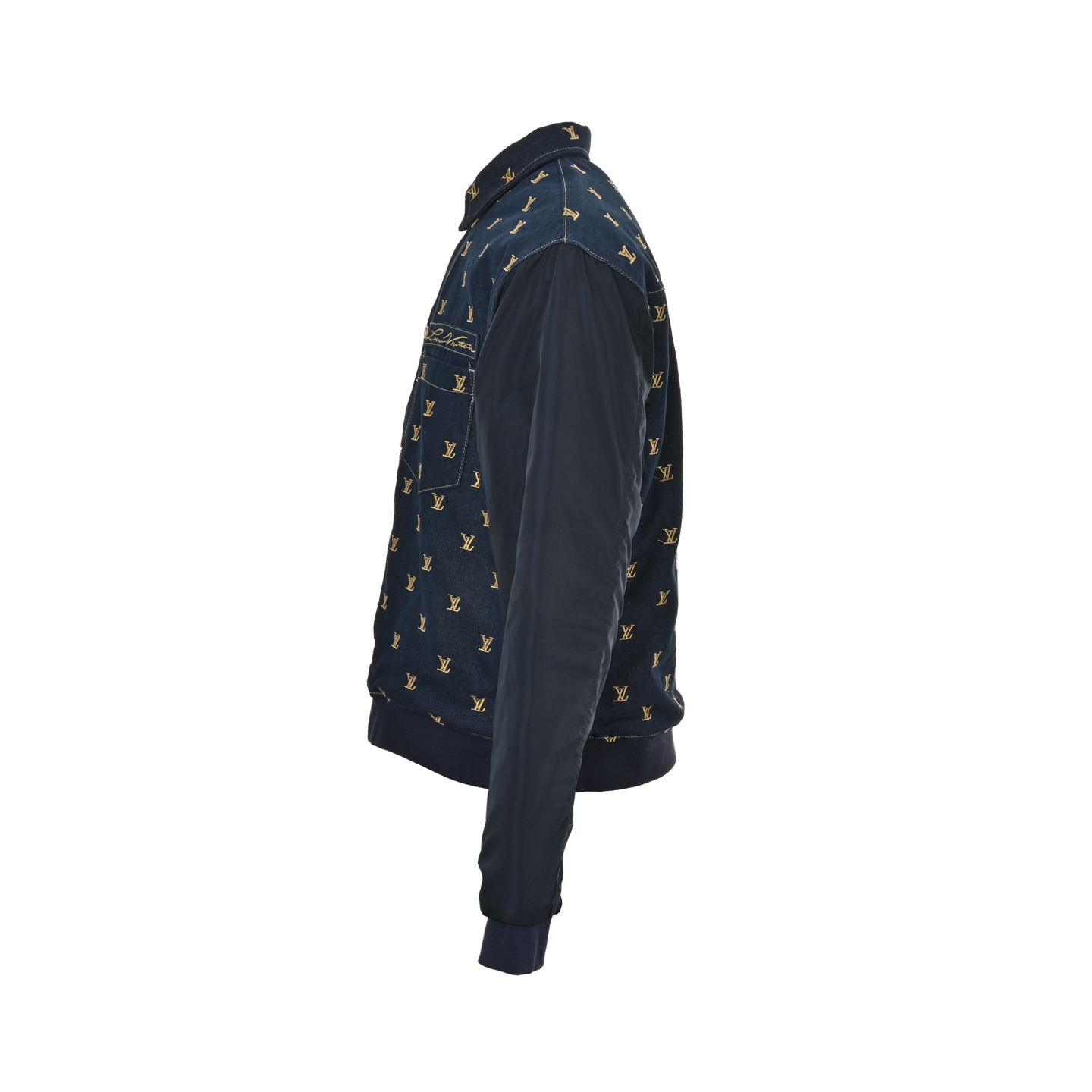 Louis Vuitton/路易威登 全刺绣牛仔棉服外套