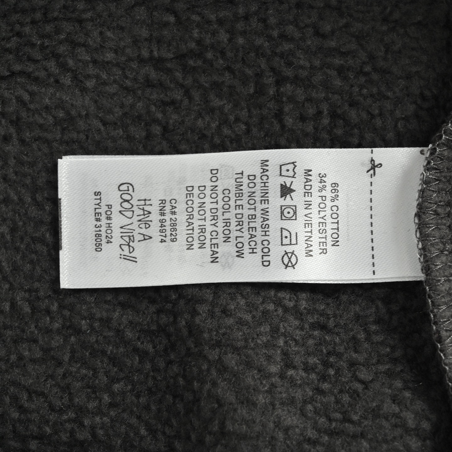 Stussy & Denim 胸前logo图案袋鼠口袋连帽卫衣