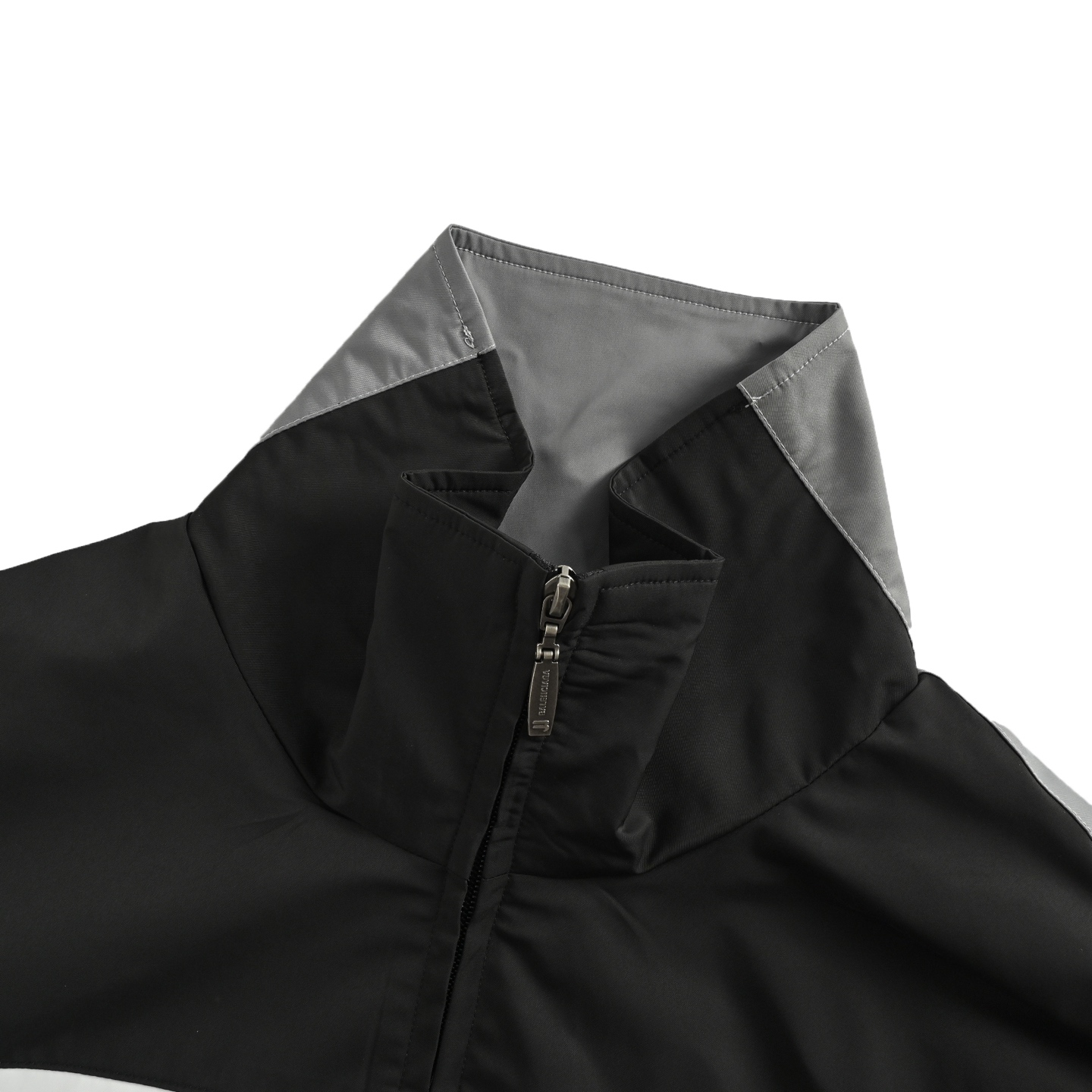 Balenciaga/巴黎世家 双色拼接字母刺绣风衣外套