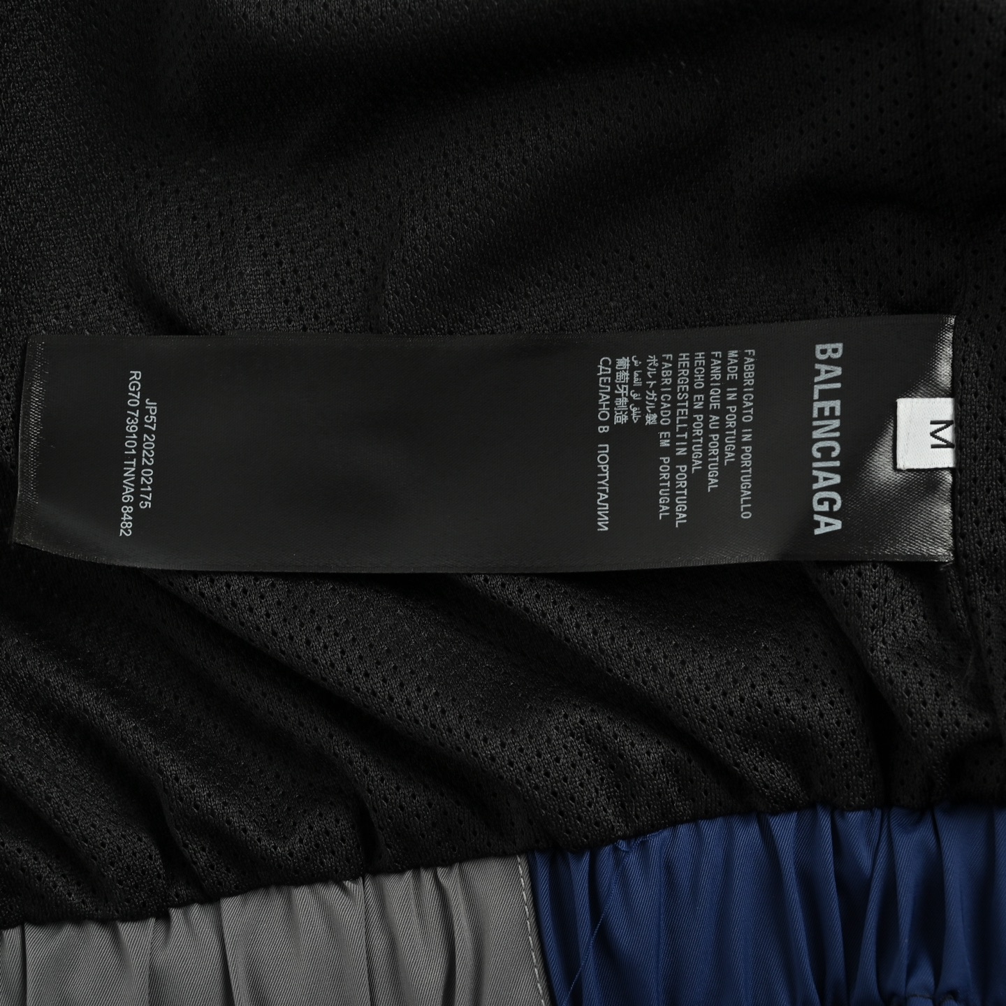 Balenciaga/巴黎世家 双色拼接字母刺绣风衣外套