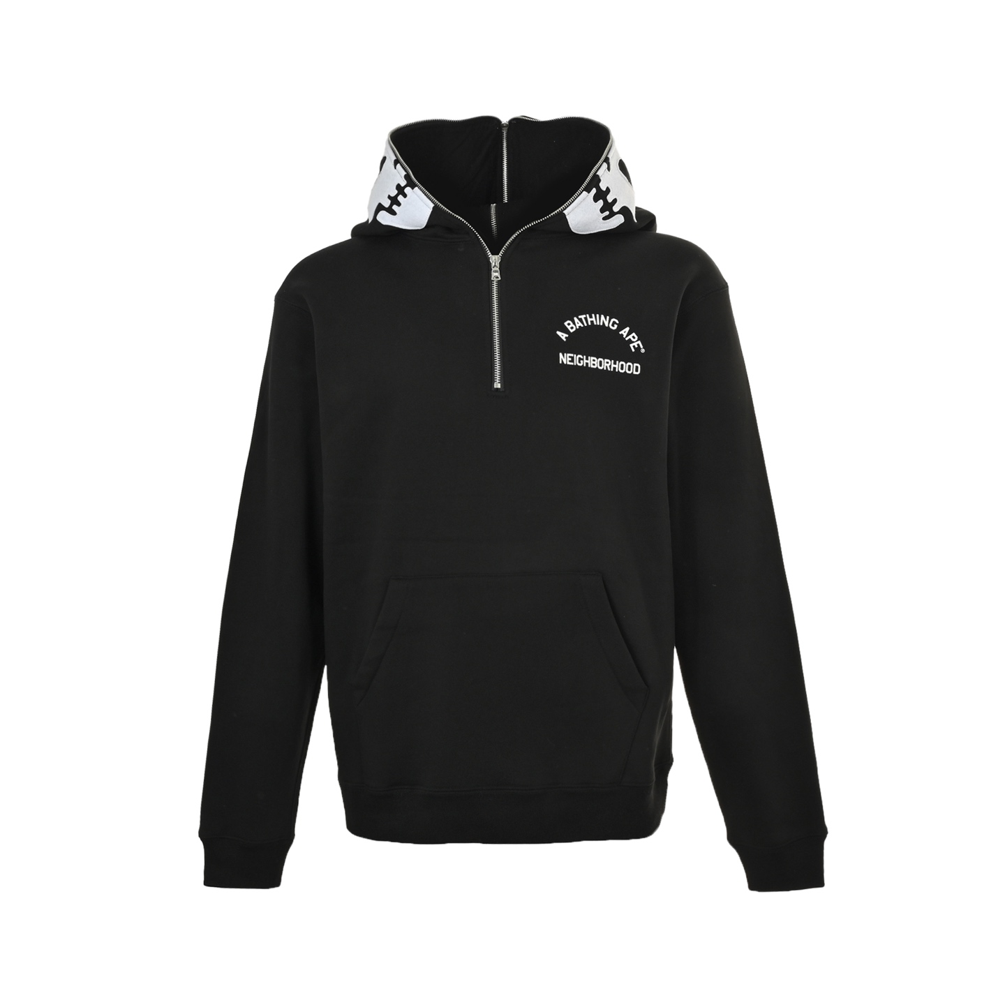 Bape 25Fw 前后可穿骷髅半拉链连帽卫衣 Bape 25Fw 前后可穿骷髅半拉链连帽卫衣