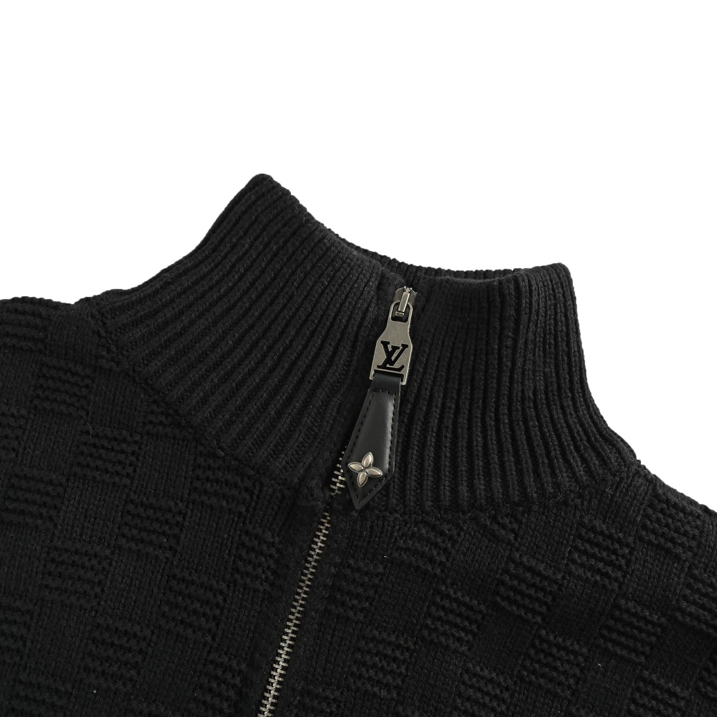 Louis Vuitton/路易威登 25Fw 棋盘格半拉链立领毛衣