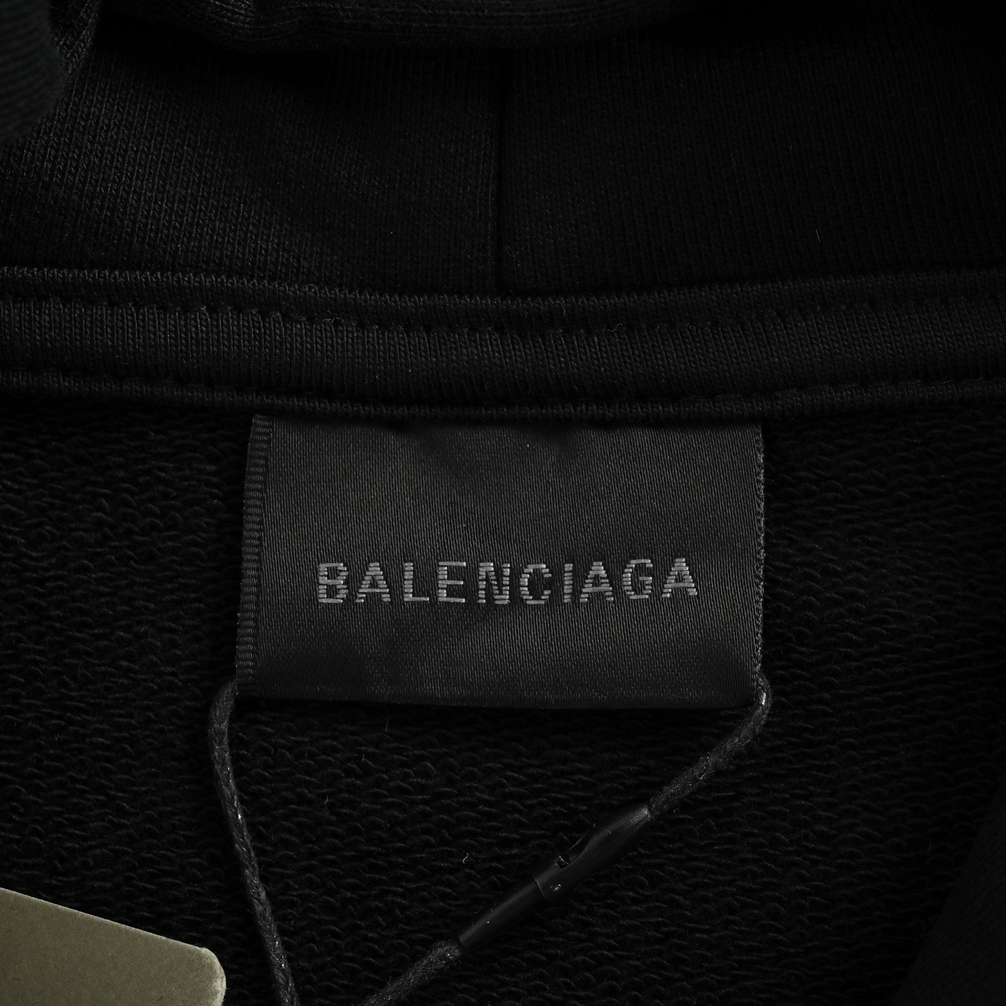 Balenciaga/巴黎世家 徽章印花做旧连帽卫衣
