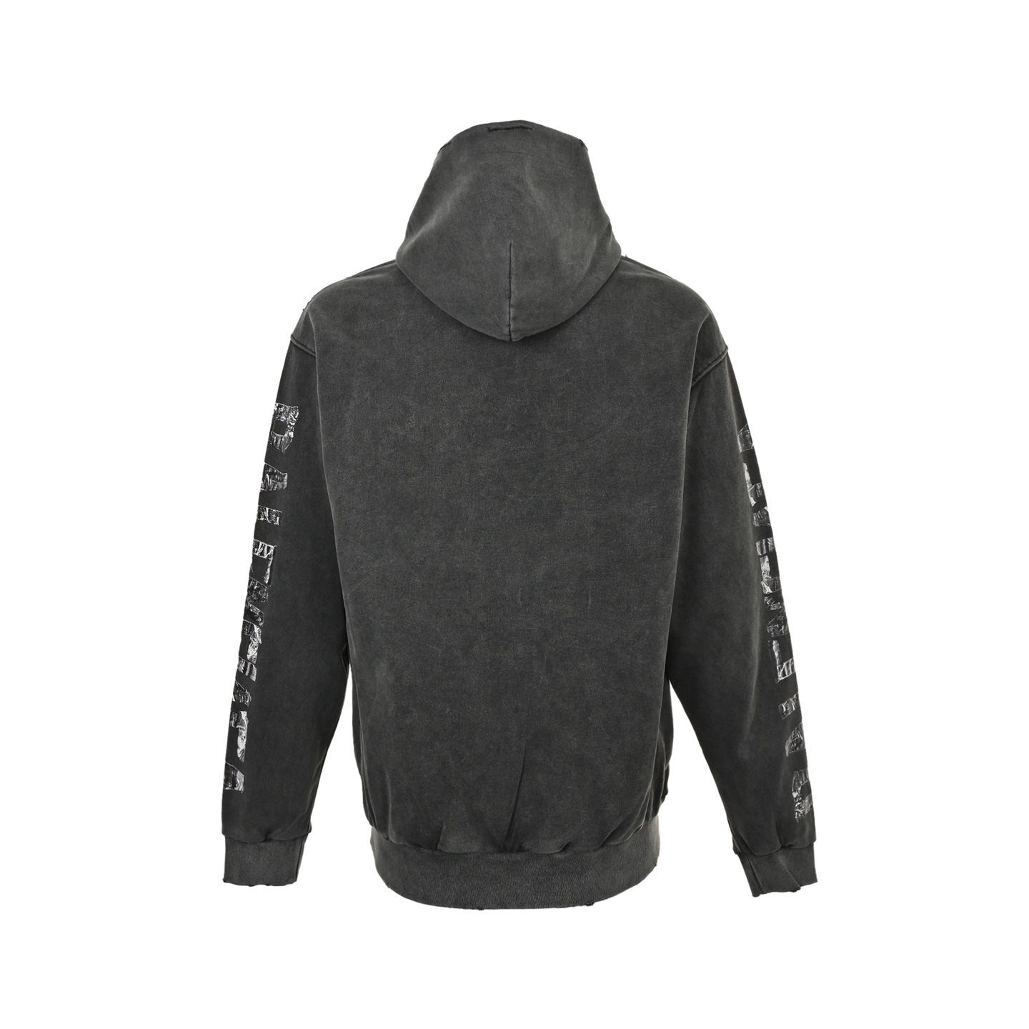 Balenciaga/巴黎世家 手臂胶带印花圆环刺绣连帽卫衣