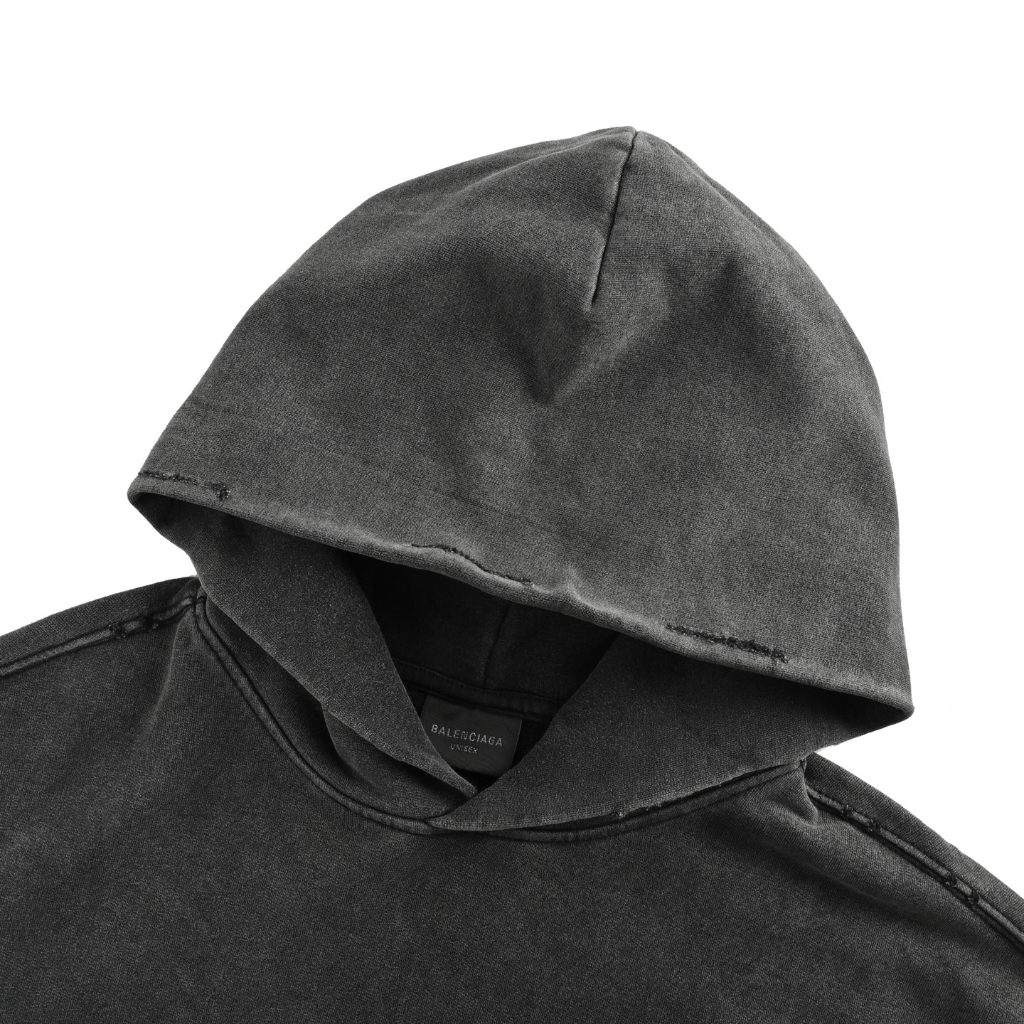 Balenciaga/巴黎世家 手臂胶带印花圆环刺绣连帽卫衣