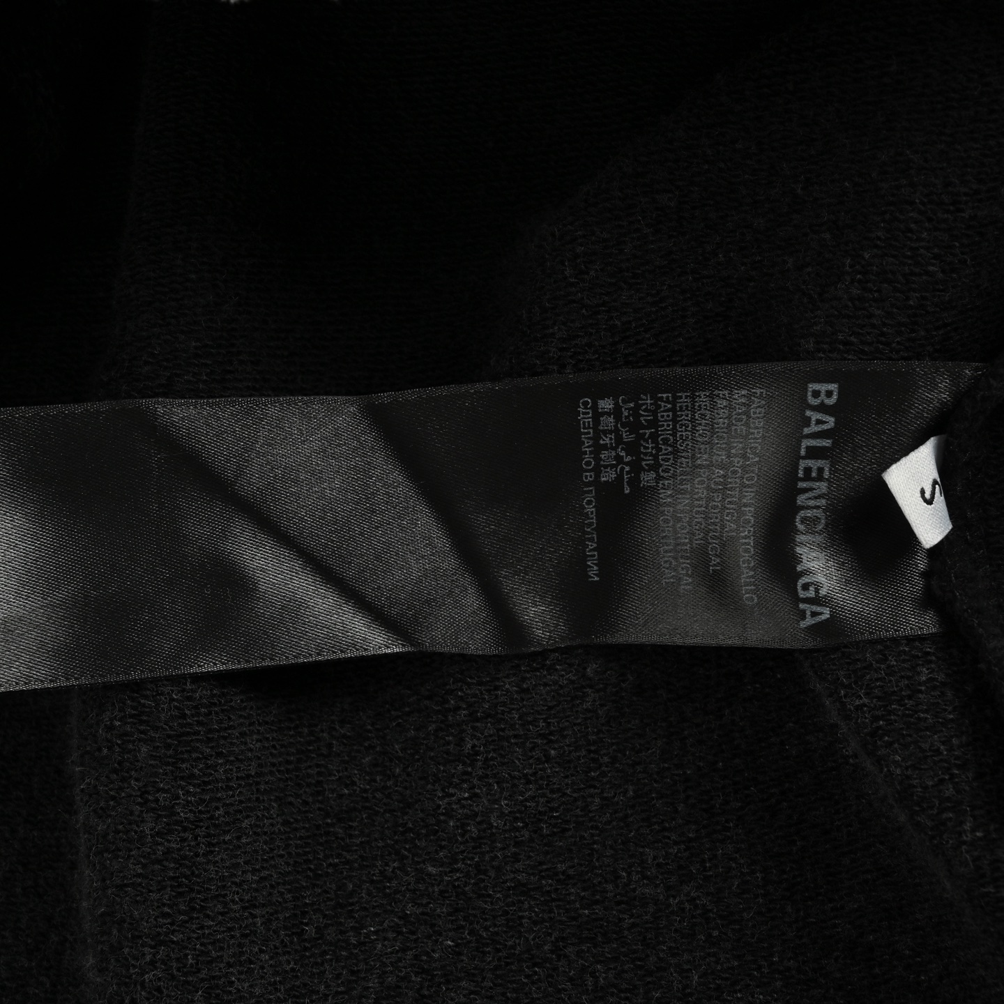 Balenciaga/巴黎世家 手臂胶带印花圆环刺绣连帽卫衣