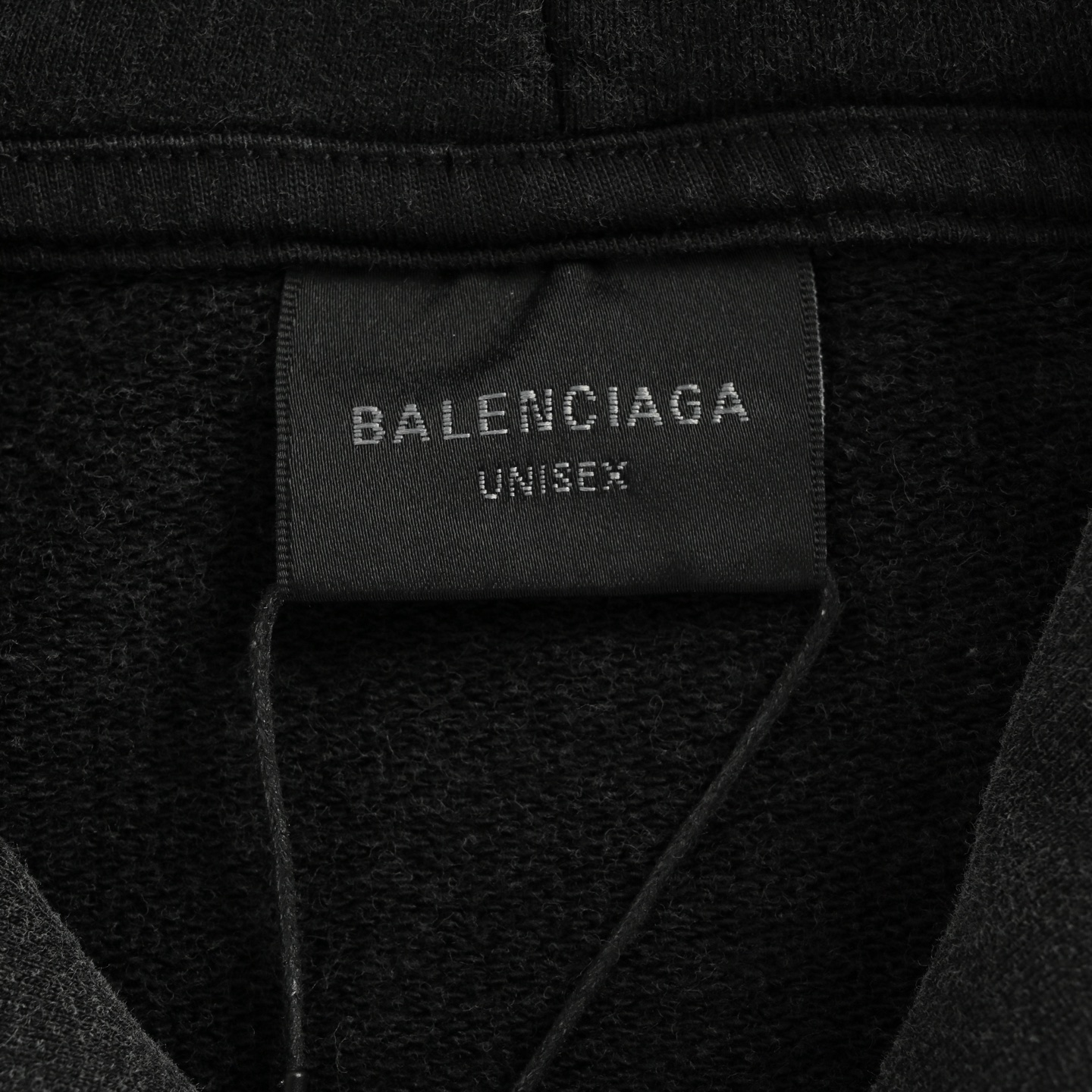 Balenciaga/巴黎世家 手臂胶带印花圆环刺绣连帽卫衣