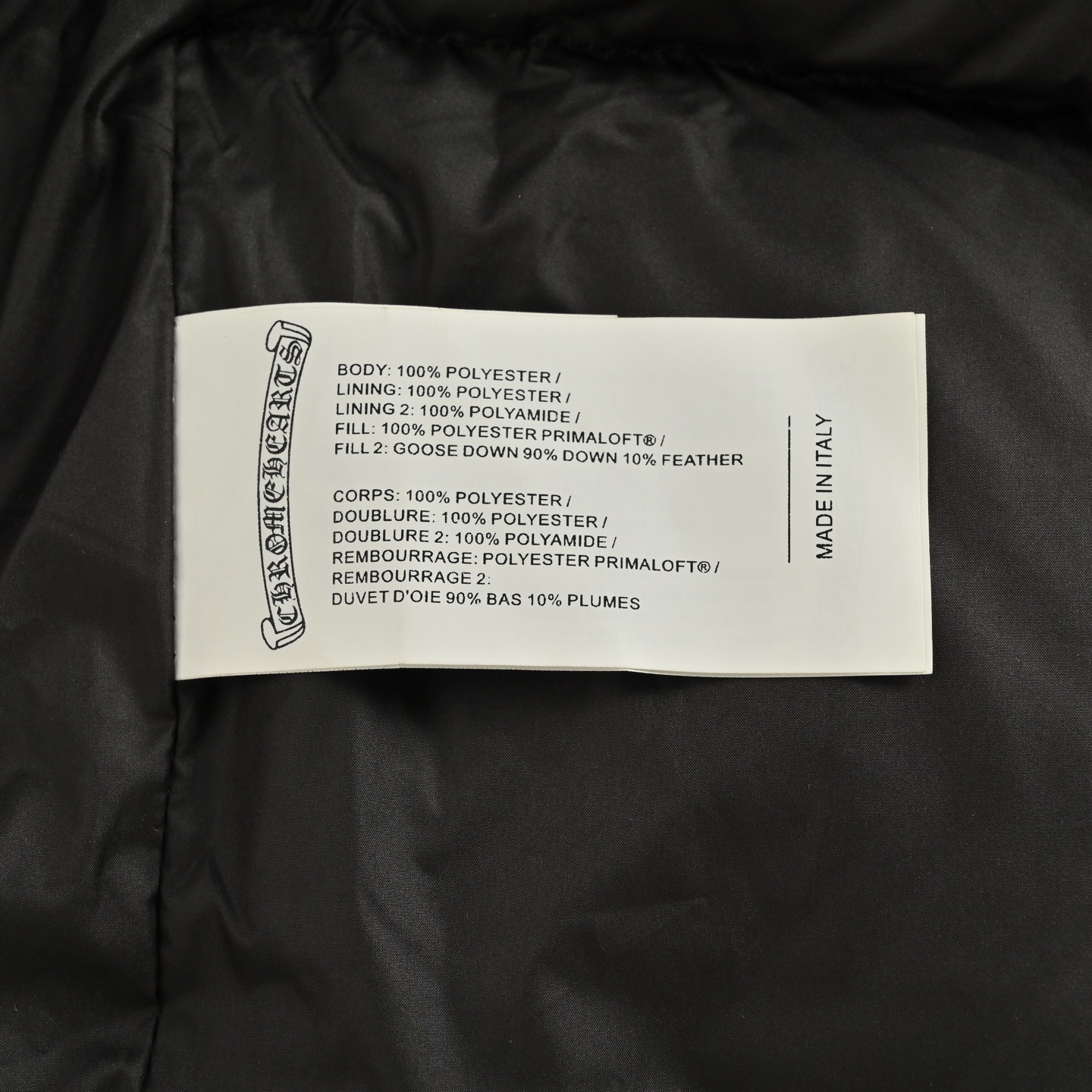 Chrome Hearts/克罗心 暗纹提花羽绒服