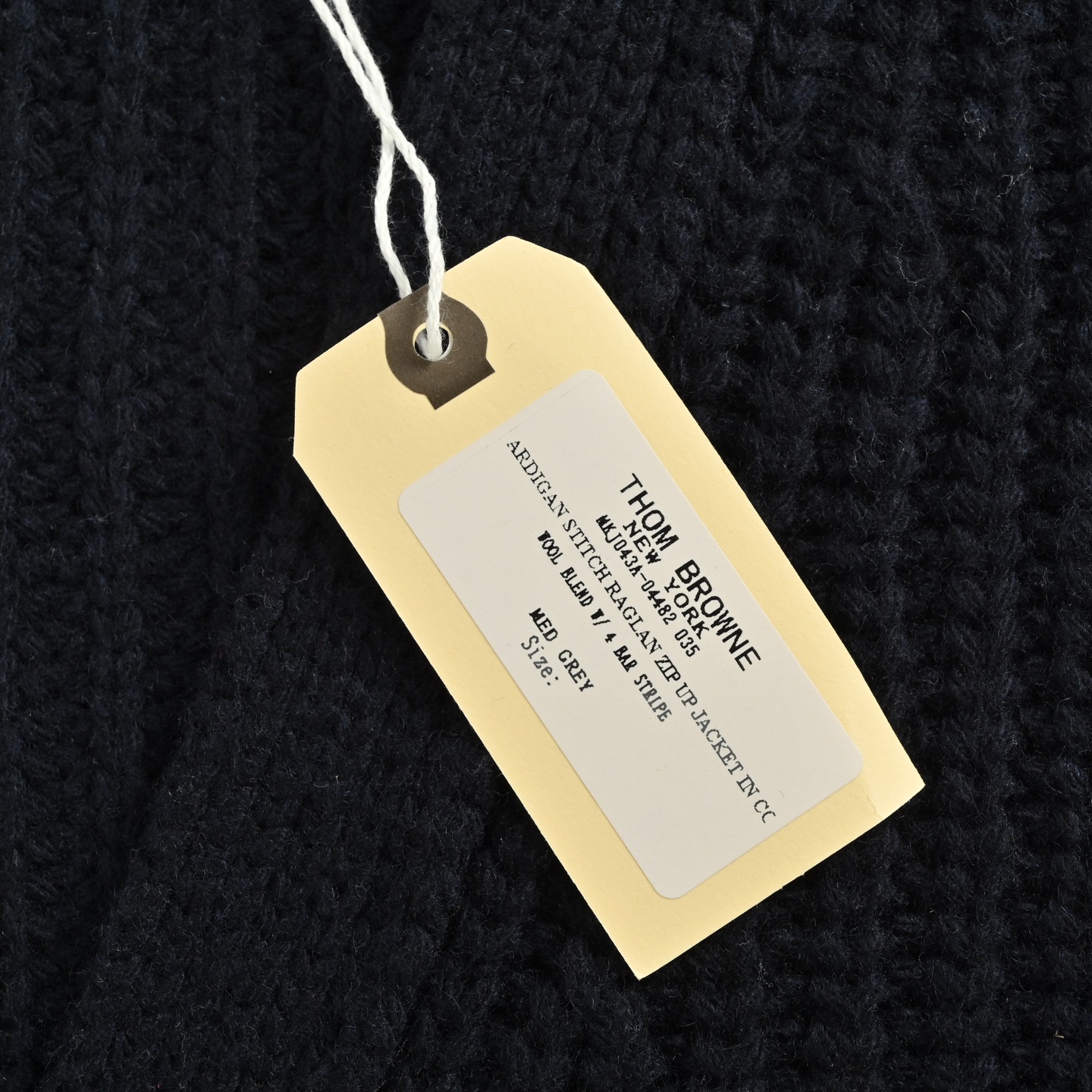 Thom Browne/汤姆布朗 TB 25Fw 珠地羊毛开衫