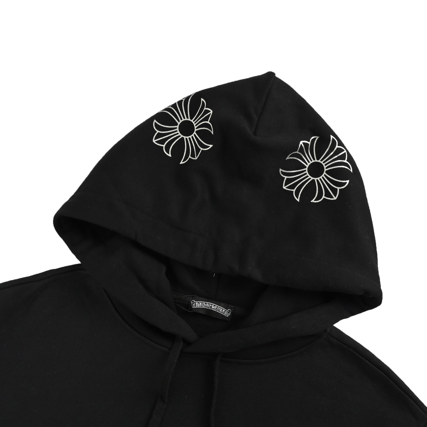 Chrome Hearts/克罗心 25Fw 烫银十字架连帽卫衣