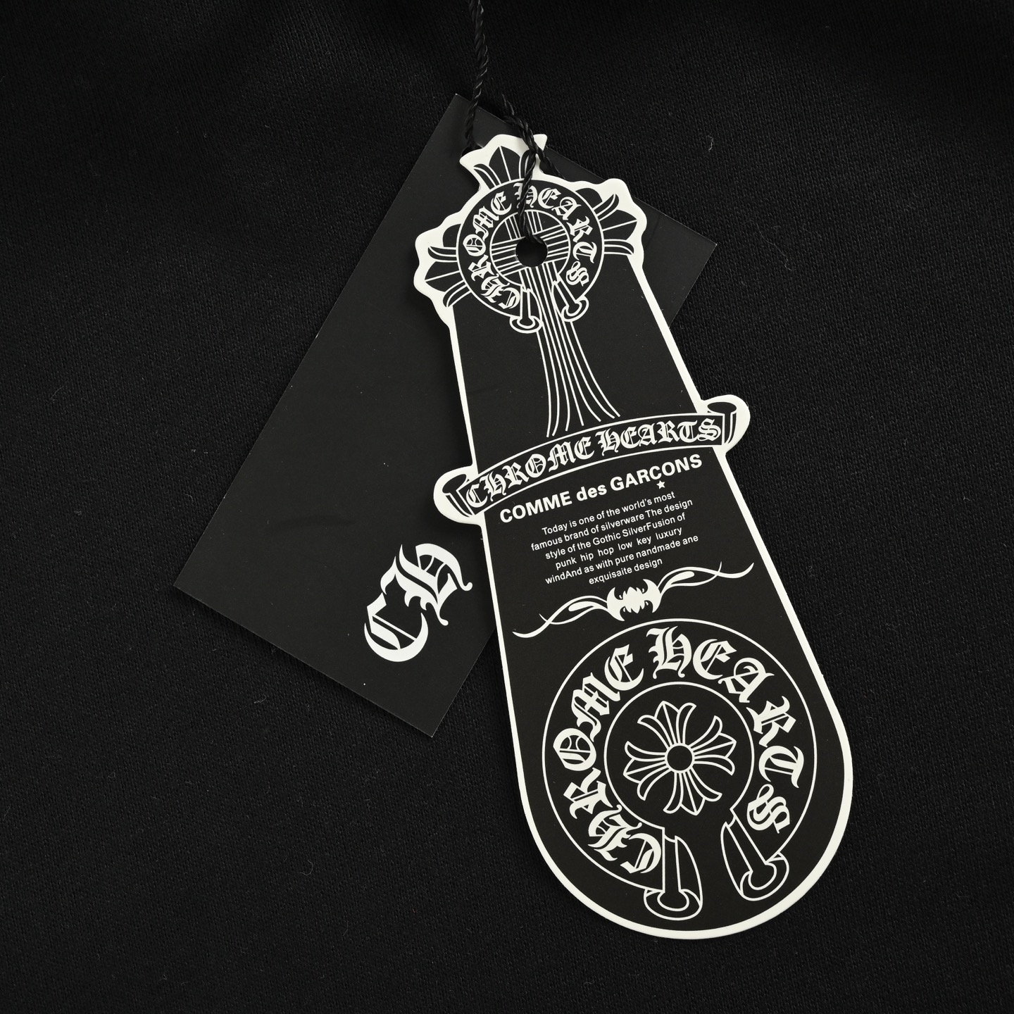 Chrome Hearts/克罗心 25Fw 烫银十字架连帽卫衣