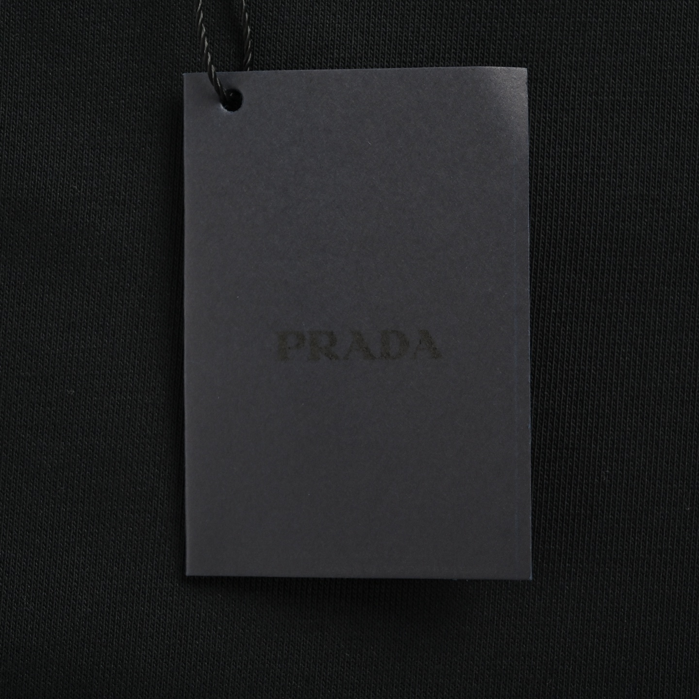 Prada/普拉达 25Fw 袖袋尼龙拼接圆领卫衣