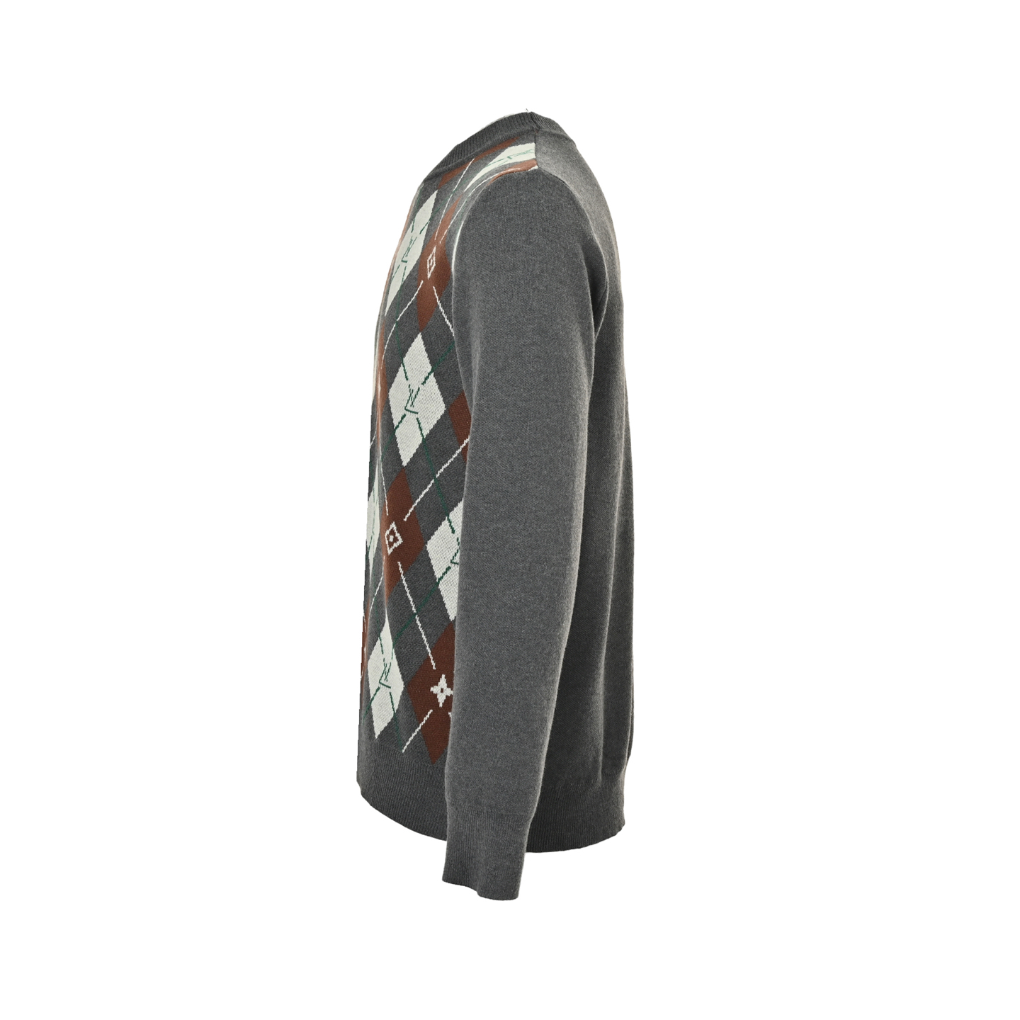Louis Vuitton/路易威登 25Fw 菱形提花圆领毛衣-莆田鞋,莆田鞋货源,高仿鞋,高仿鞋货源,安福档口,莆田高仿鞋,莆田鞋批发,高仿鞋批发,莆田高仿运动鞋,高仿运动鞋,莆田运动鞋 Louis Vuitton/路易威登 25Fw 菱形提花圆领毛衣