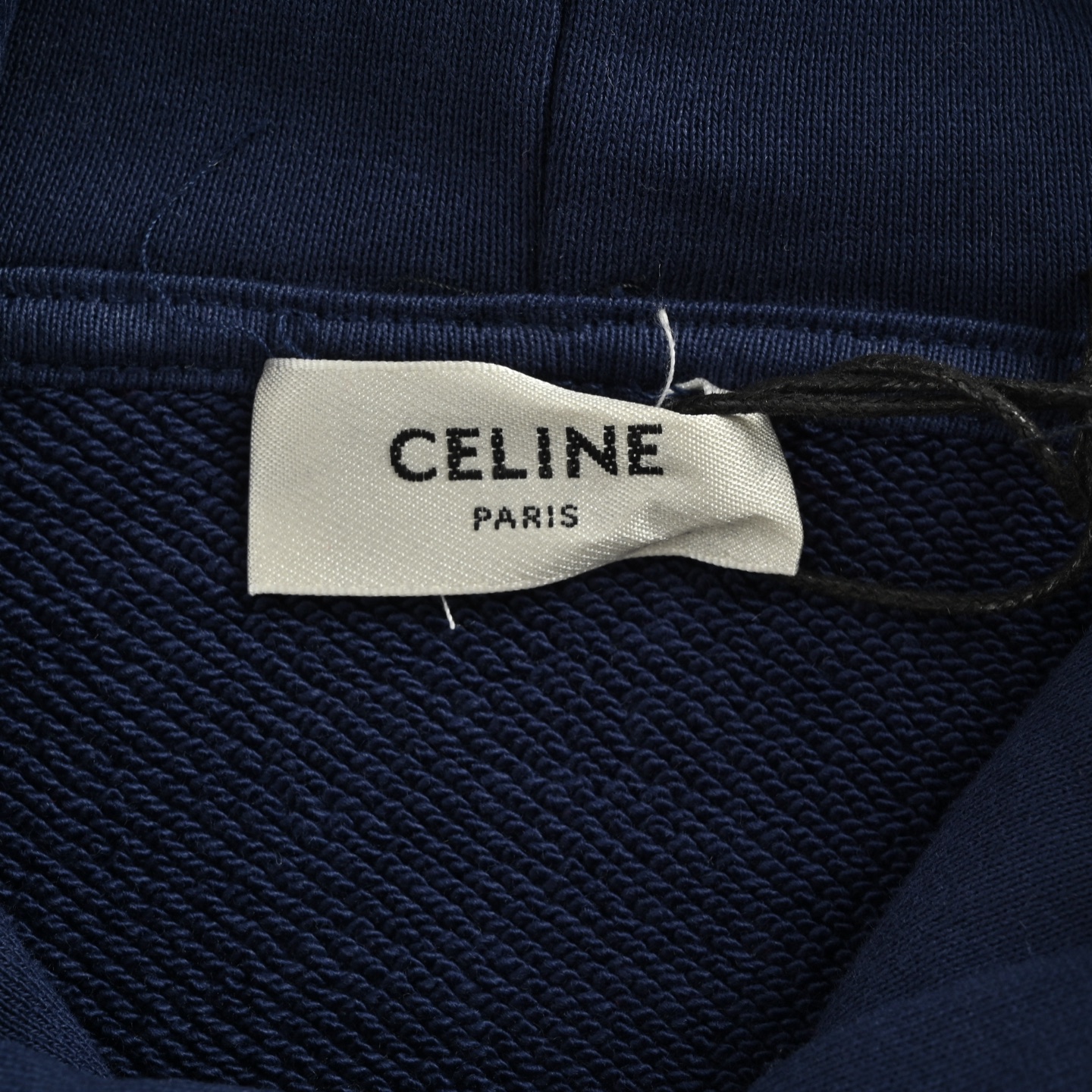 Celine/赛琳 拼接撞色字母logo印花连帽卫衣 宽松休闲的剪裁