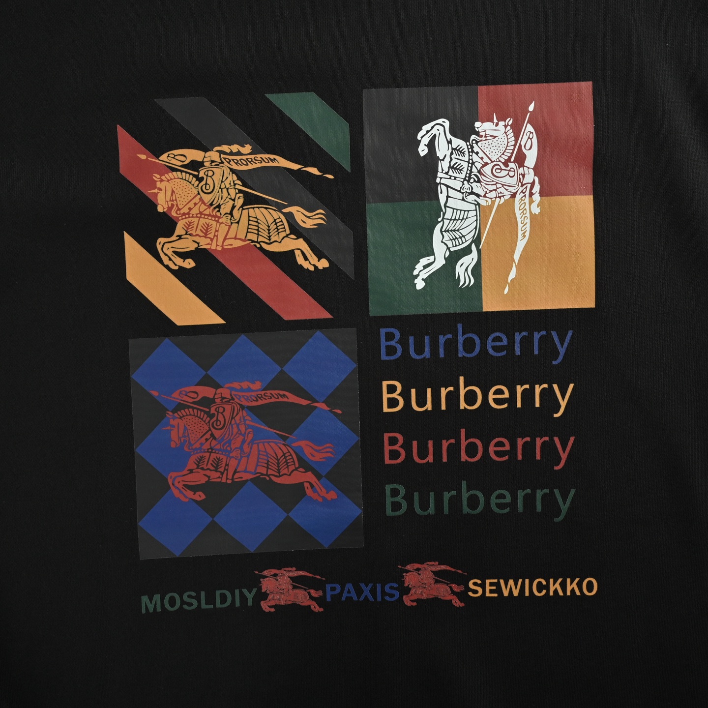 Burberry/巴宝莉 25ss 方块战马印花短袖