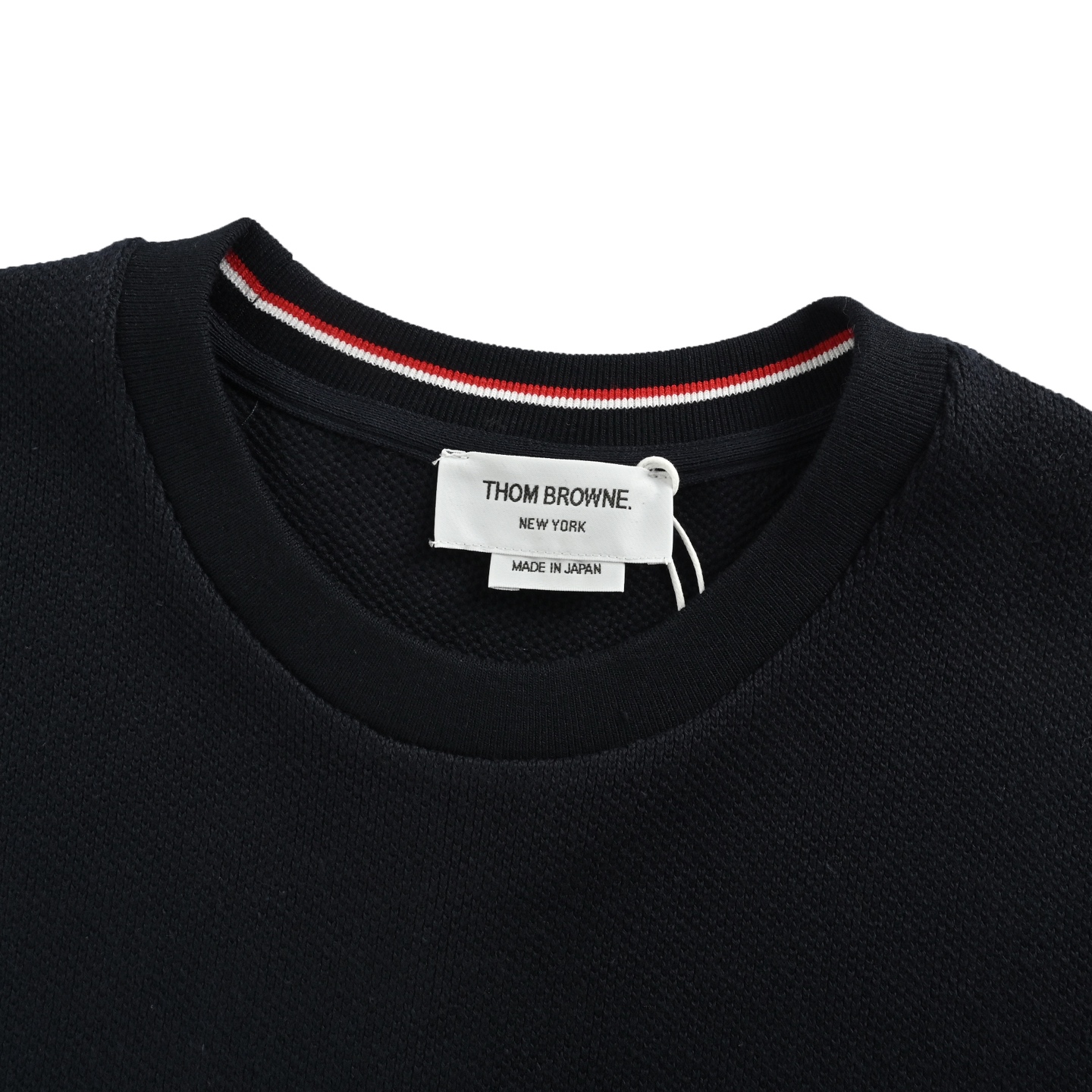 Thom Browne/汤姆布朗 暗纹四杠圆领卫衣